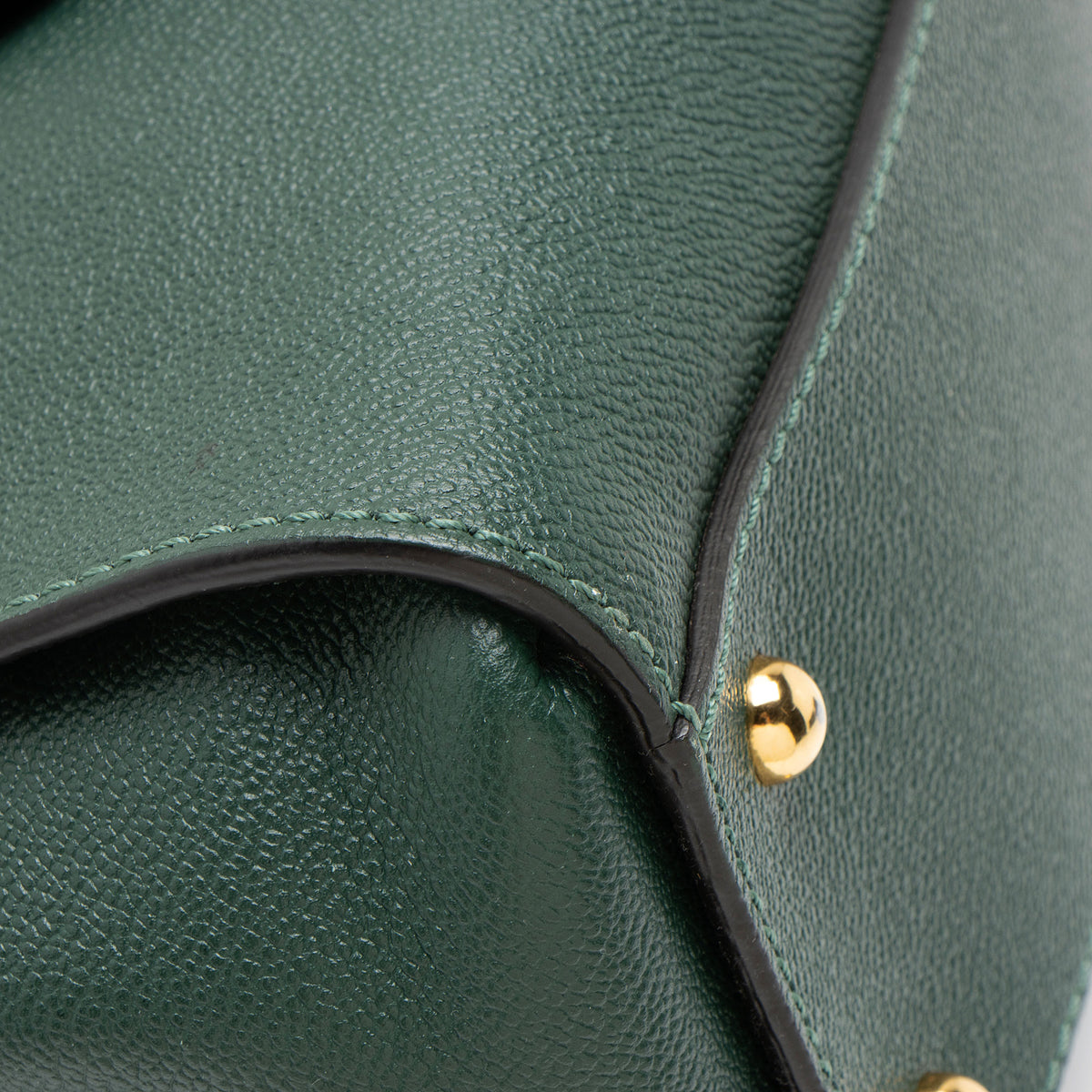 Burberry Grained Leather Buckle Small Tote