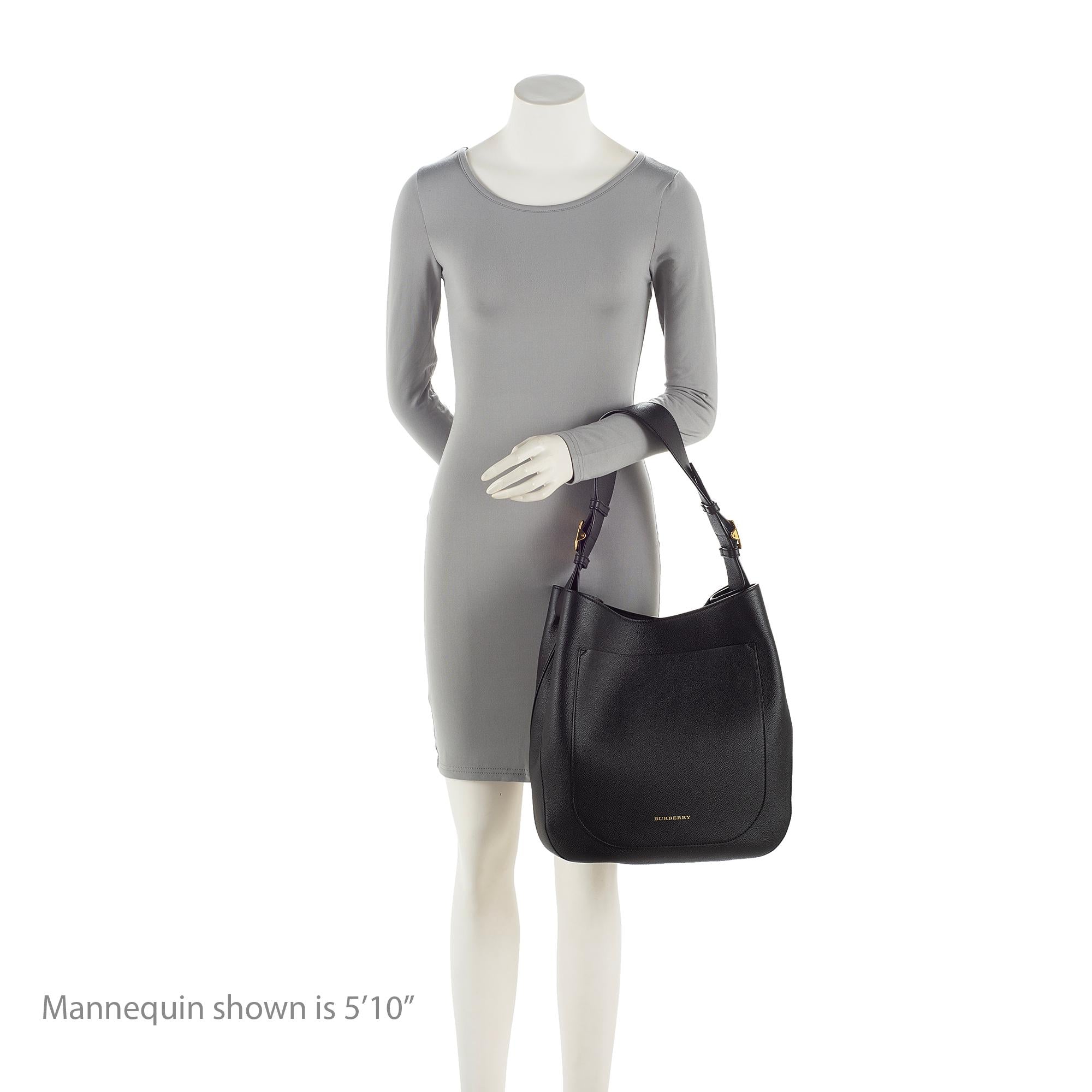 Burberry Grained Leather Elmstone Small Hobo