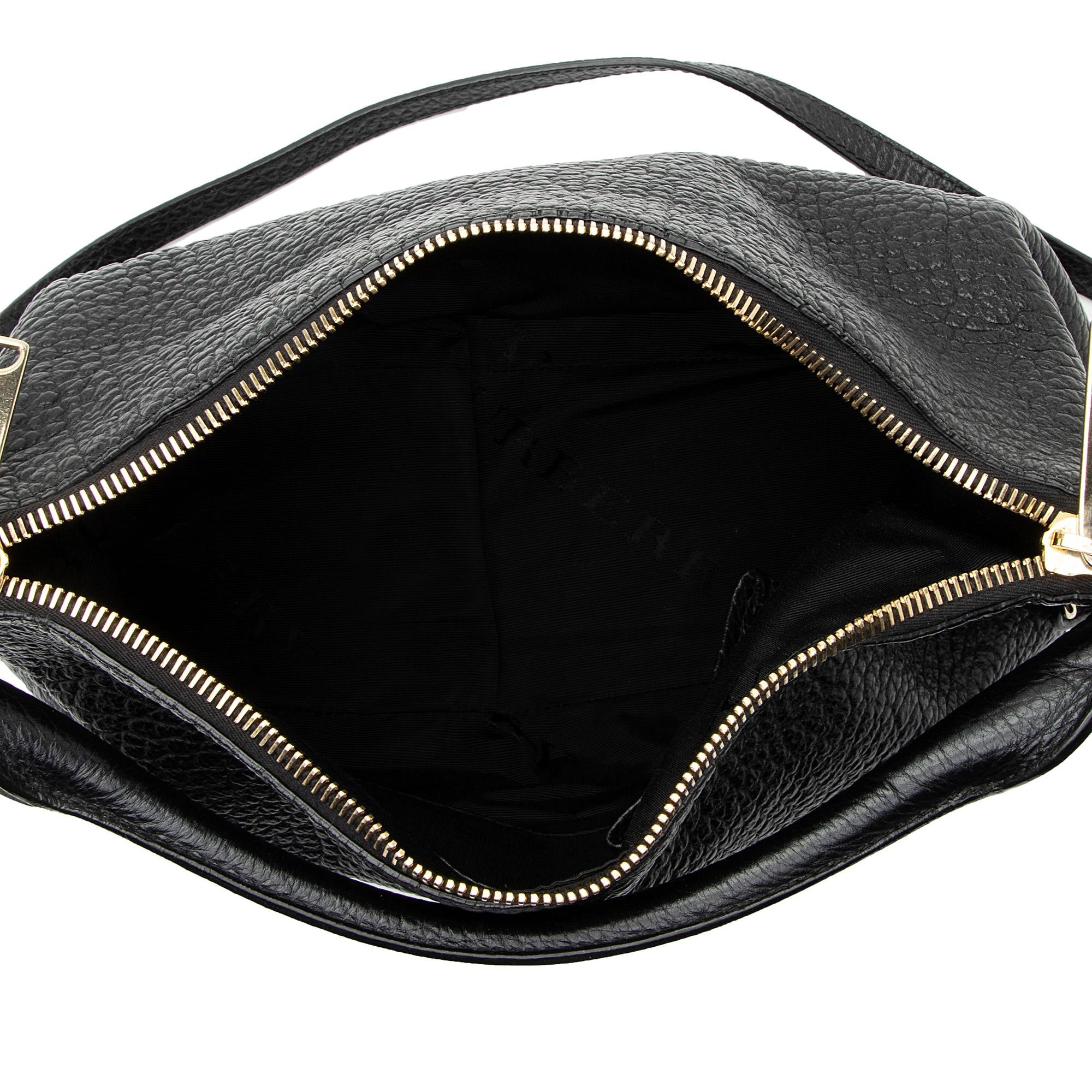 Burberry Grained Leather Ledbury Convertible Hobo (SHF-jy9yzD)