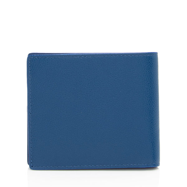 Burberry Grainy Calfskin Embossed Logo BiFold Wallet (SHFeDYuMU) LuxeDH