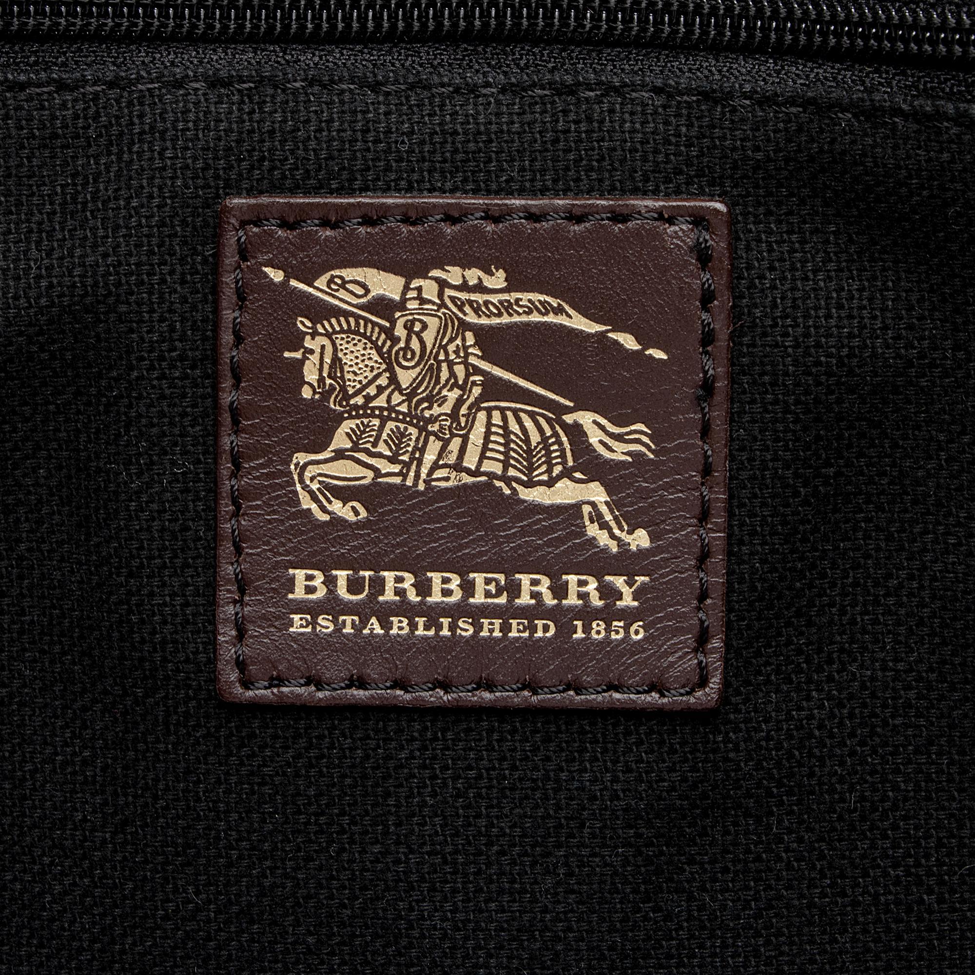 Burberry Haymarket Check Buckle Satchel (SHF-zrbH5J)