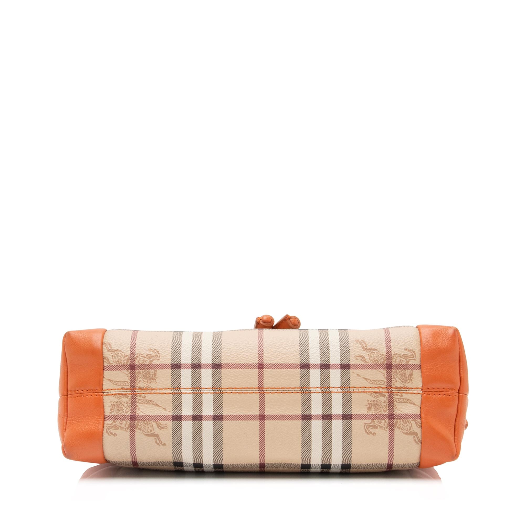 Burberry Haymarket Check Leather Knots Leah Small Clutch (SHF-n3rgZO)