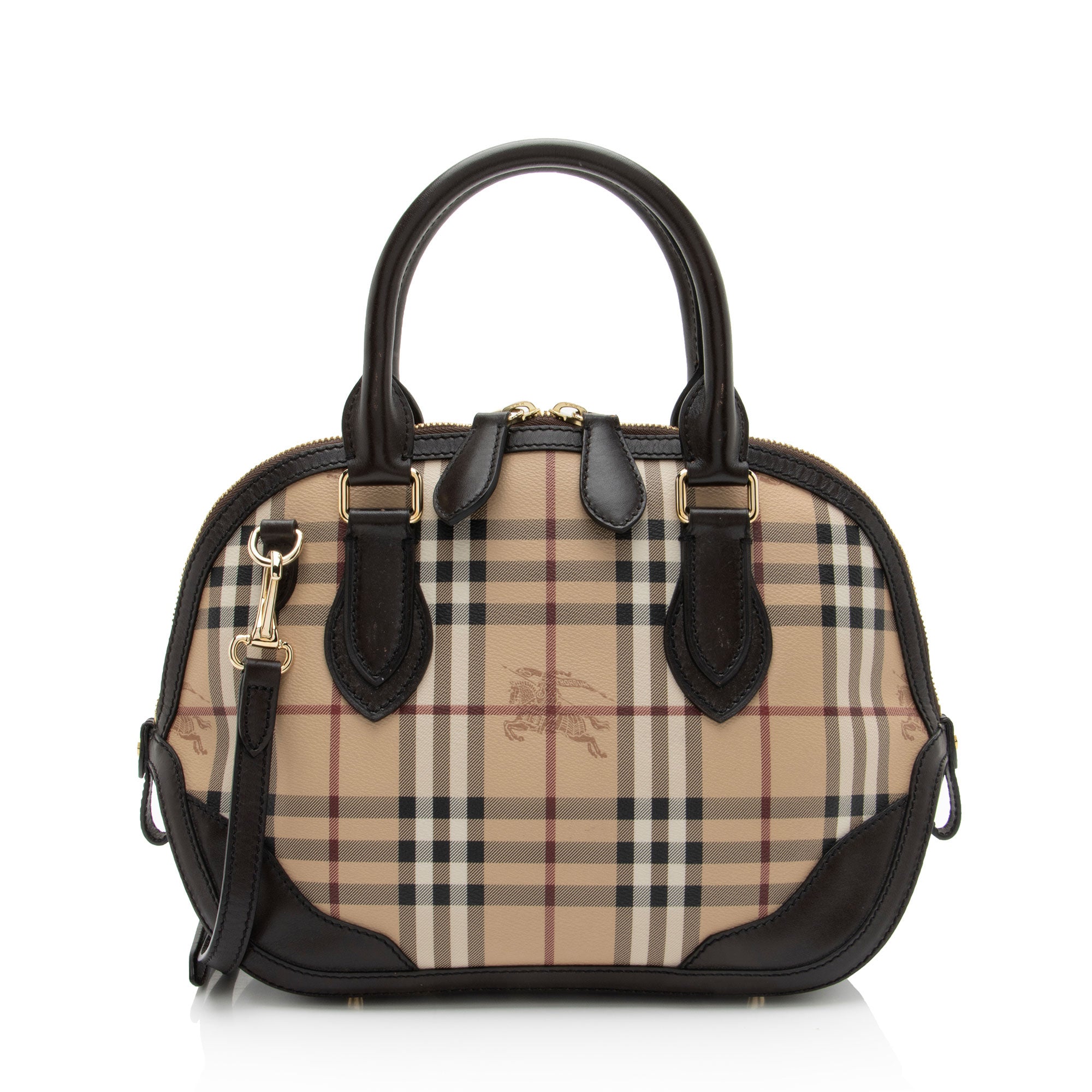 Burberry Haymarket Check Orchard Small Satchel
