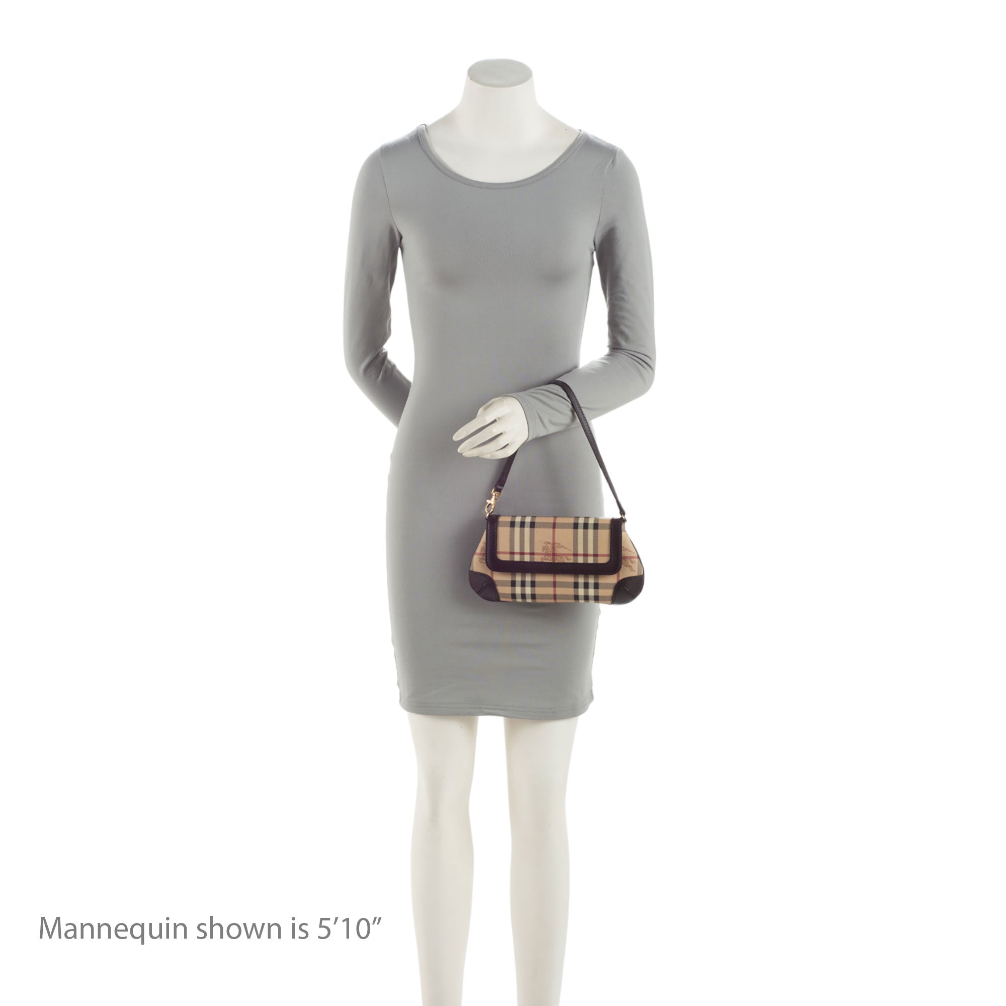 Burberry Haymarket Check Small Flap Shoulder Bag (SHF-AaFtEK)