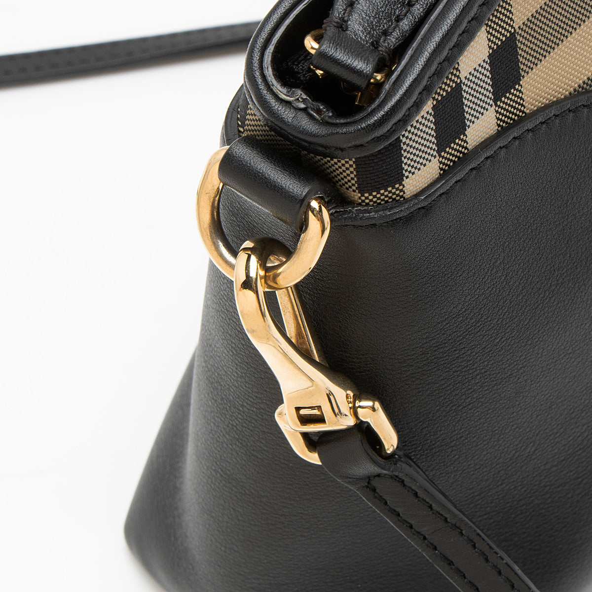 Burberry Horseferry Check Leather Chichester Crossbody