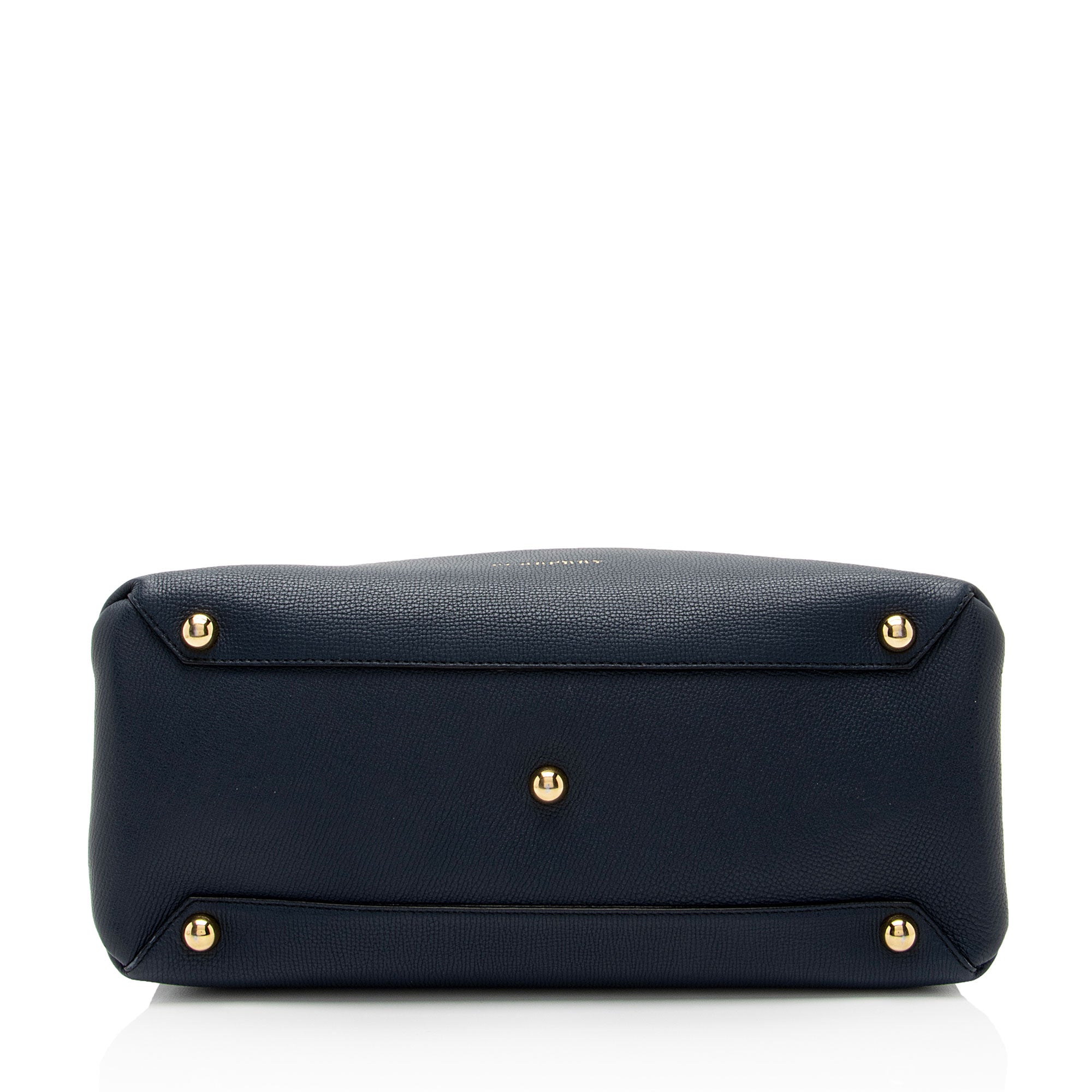 Burberry House Check Leather Banner Medium Tote (SHF-8z38Ea)