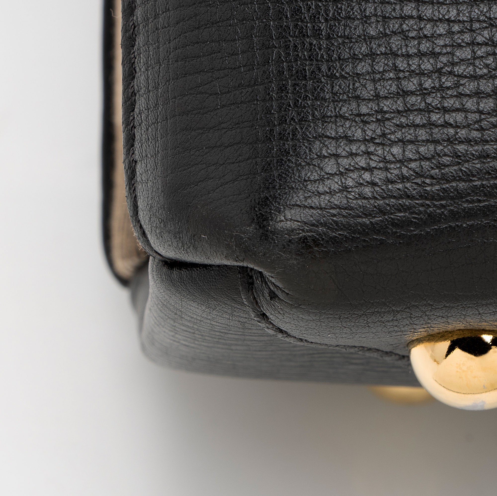 Burberry House Check Leather Banner Small Tote