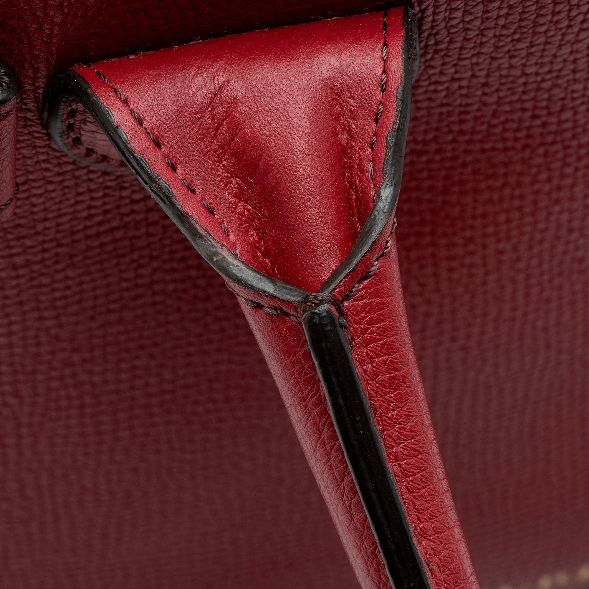 Burberry House Check Leather Banner Small Tote