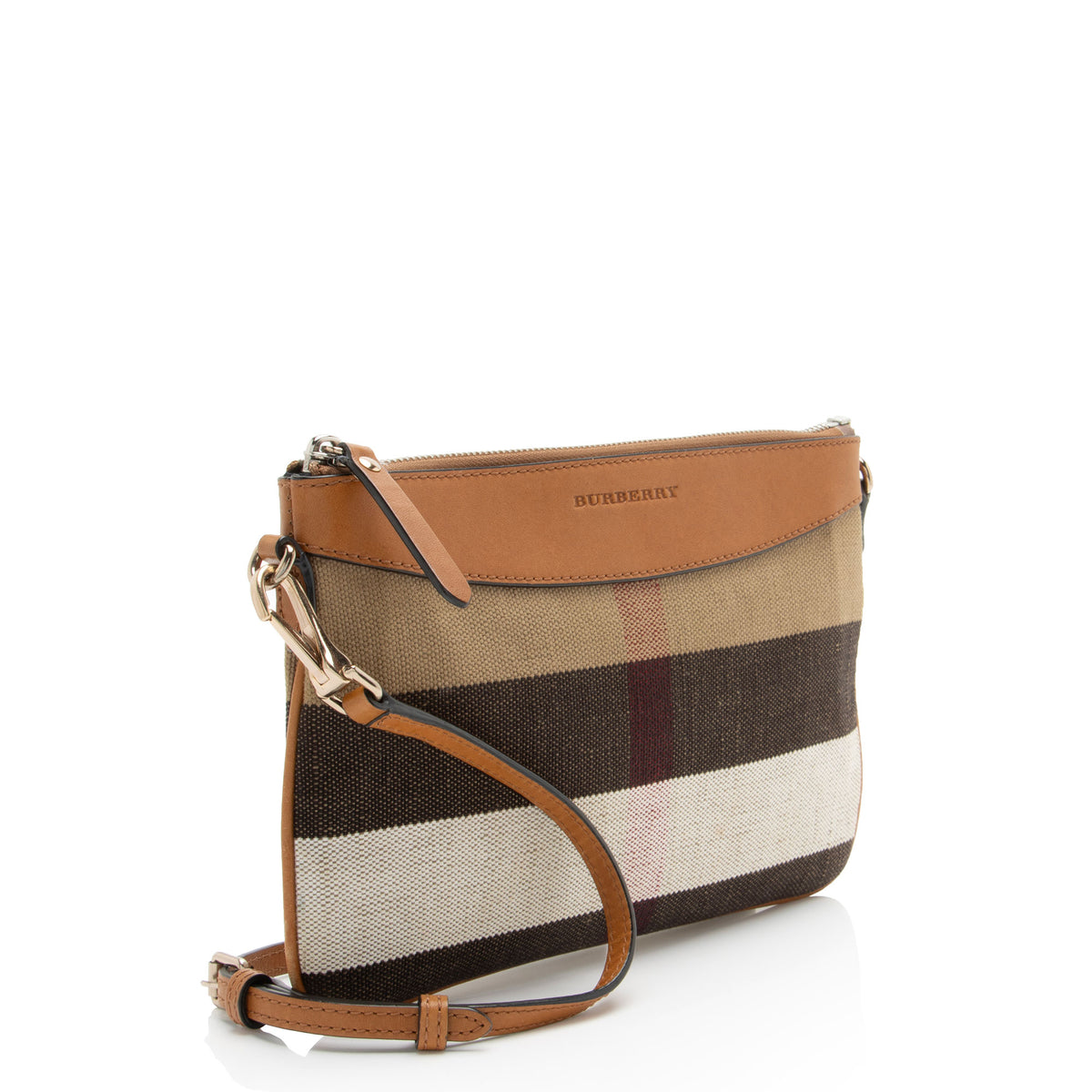 Burberry House Check Peyton Clutch