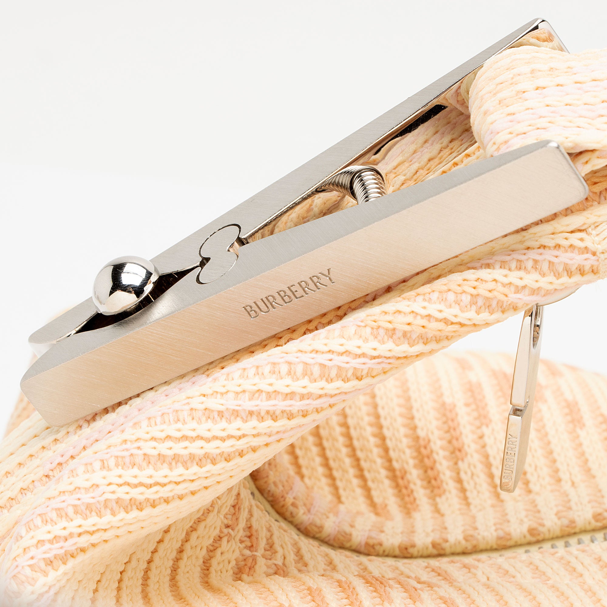 Burberry Knit Check Peg Medium Duffle