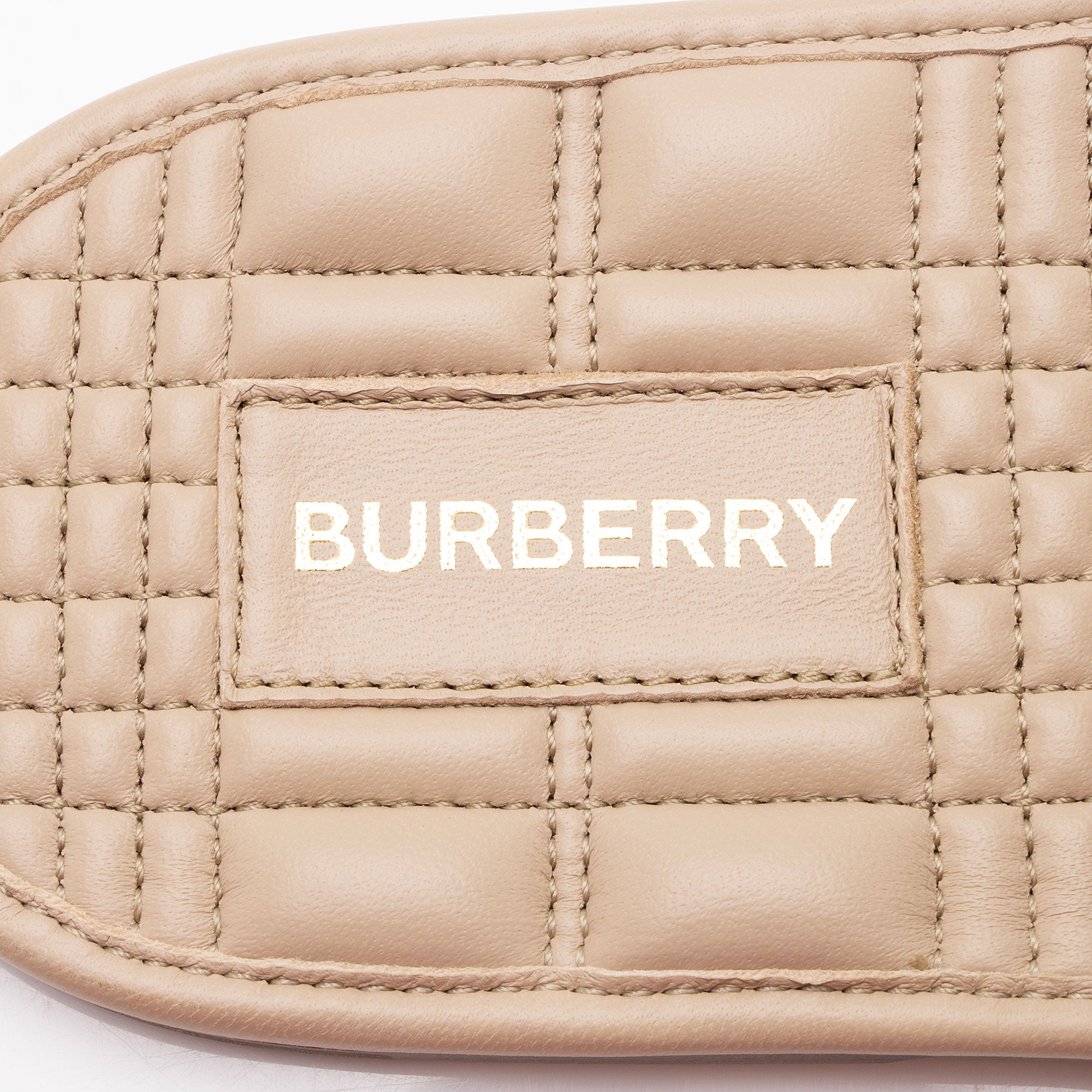 Burberry Leather Alixa Flat Sandals - Size 9 / 39 (SHF-dmYe4d)