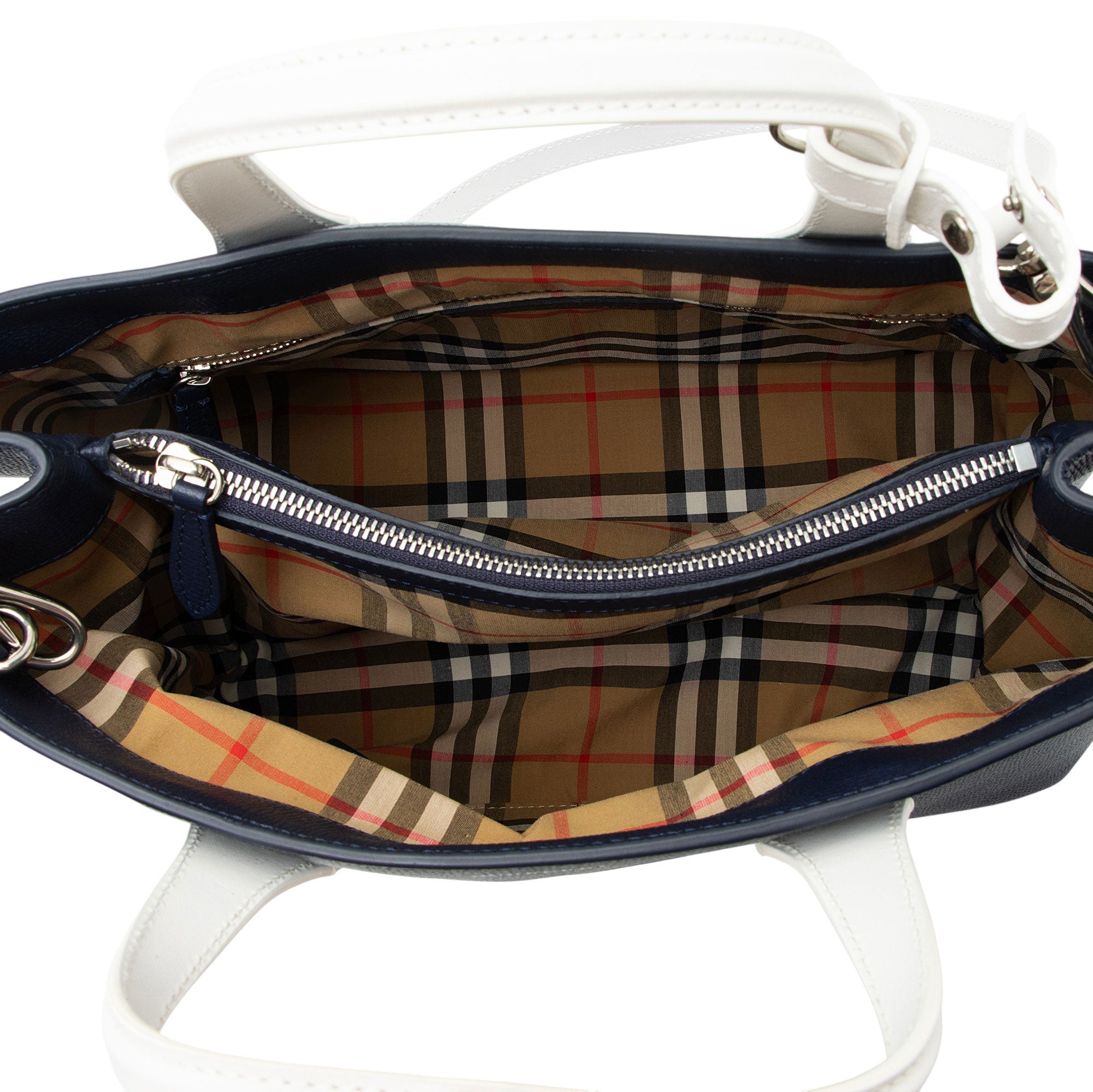 Burberry Leather Banner Medium Tote