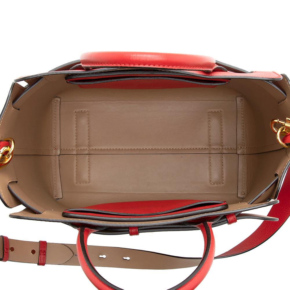 Burberry Leather Marais Belted Small Tote