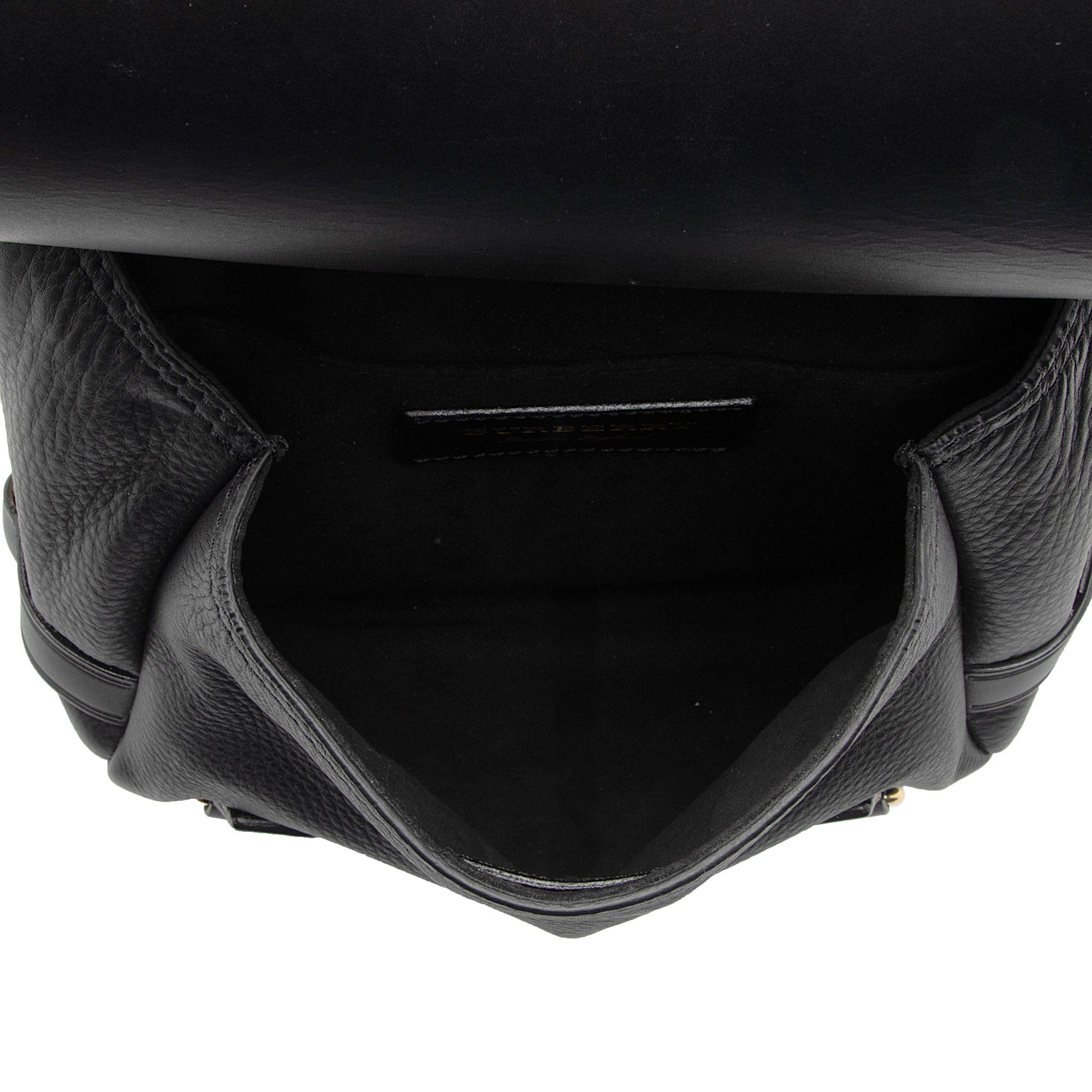 Burberry Leather Bridle Medium Saddle Bag (SHF-FYQaTS)