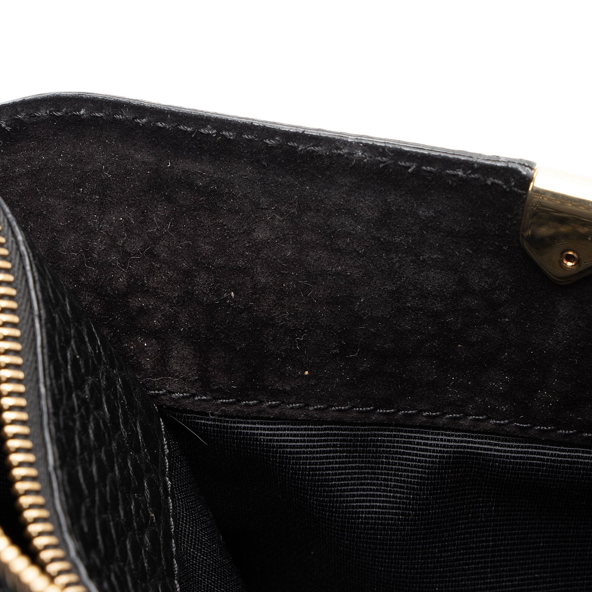 Burberry Leather Embossed Check Chichester Clutch (SHF-TC4VkJ)