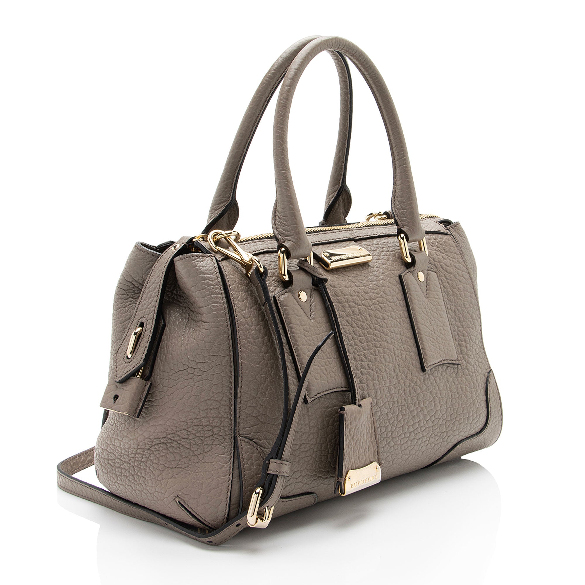 Burberry Leather Gladstone Small Satchel (SHF-BAXlgo)