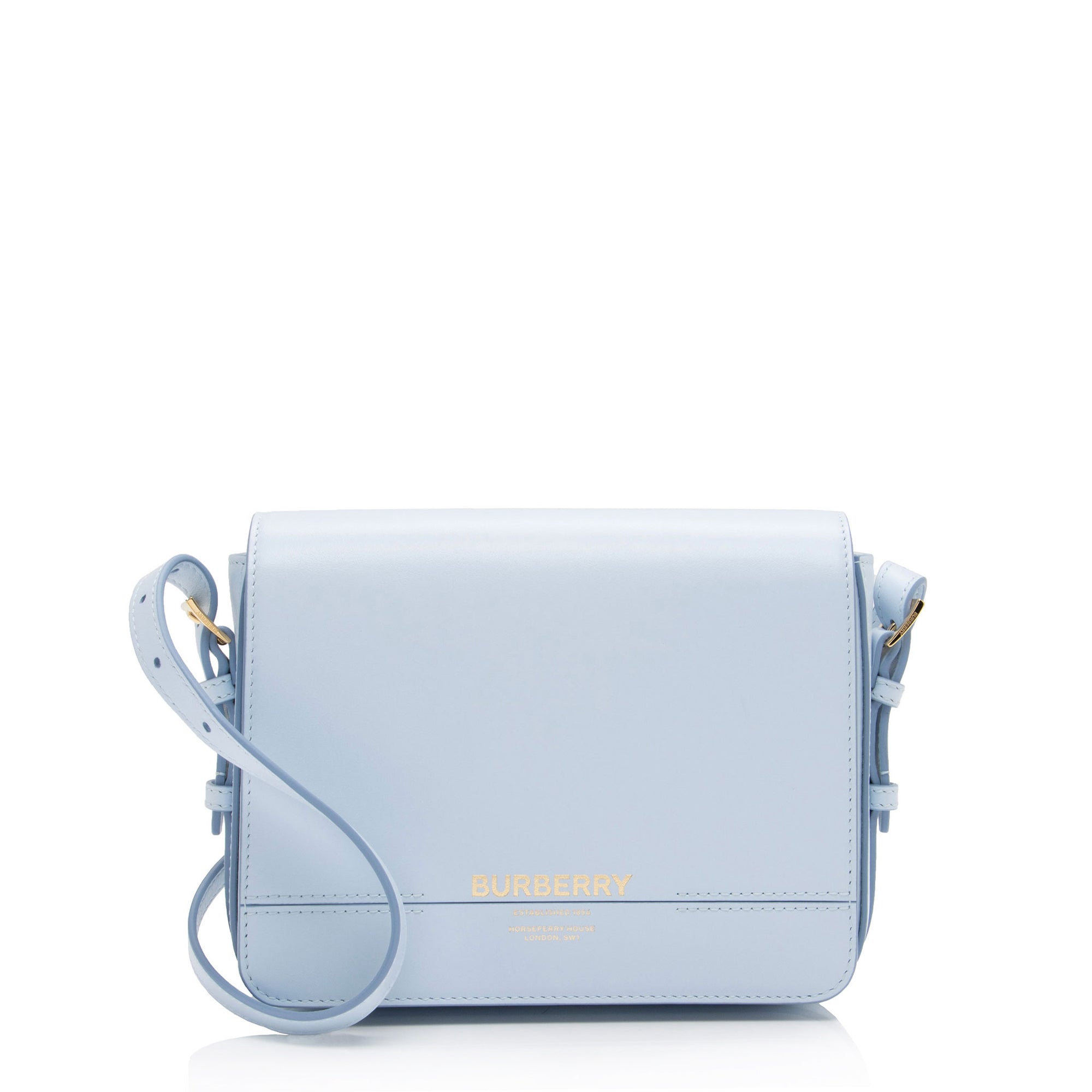 Burberry Leather Grace Small Flap Bag (SHF-pLbZdm)