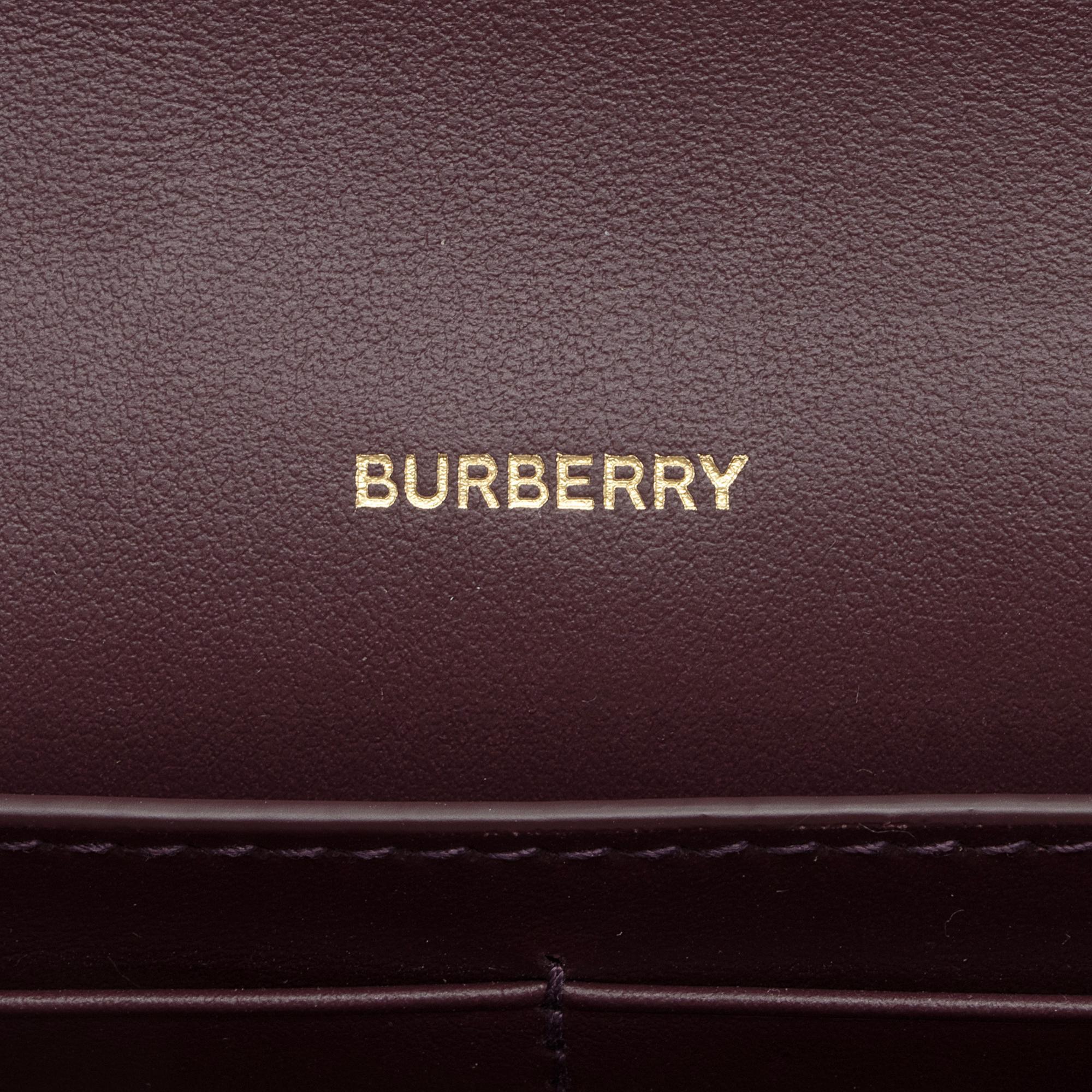 Burberry Leather Hannah Wallet on Strap (SHF-r1Okod)