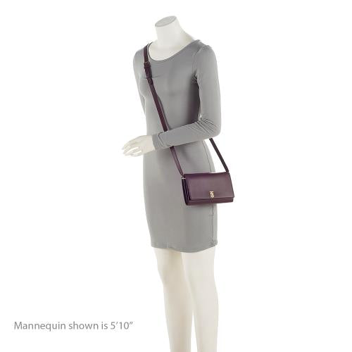 Burberry Leather Hannah Wallet on Strap (SHF-r1Okod)