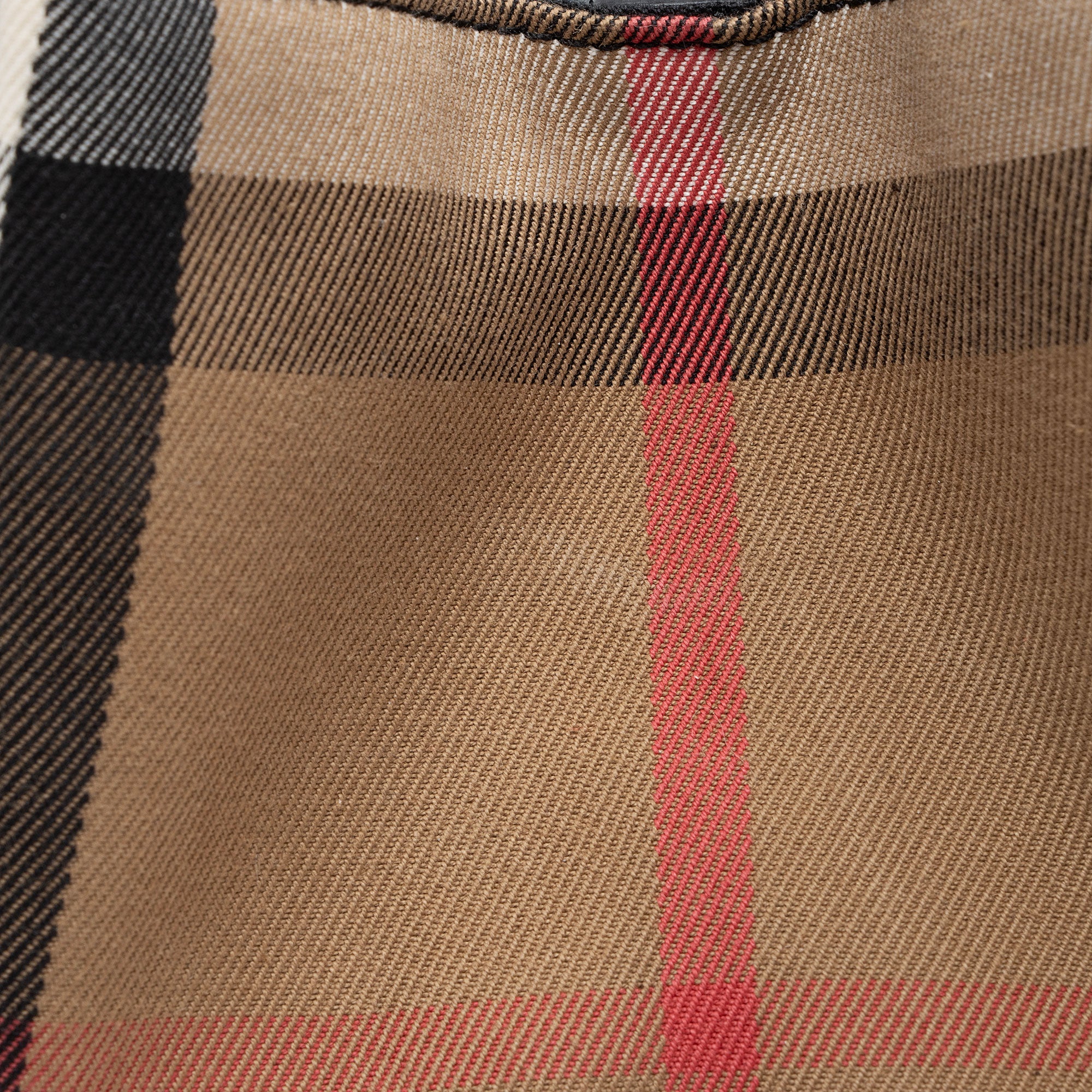 Burberry Leather House Check Derby Canterbury Small Tote (SHF-ANV3FD)