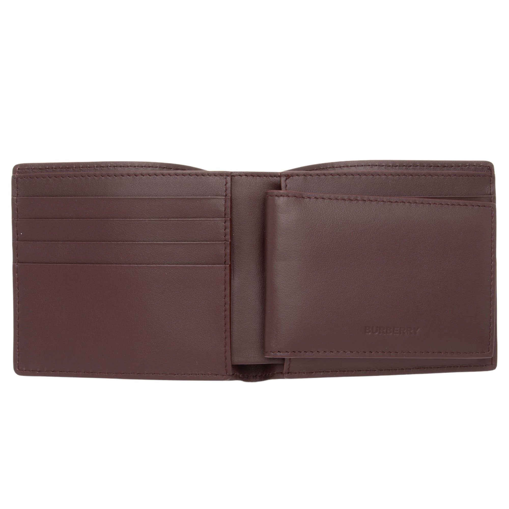 Burberry Leather Logo Bi-Fold Wallet (SHF-NYKTBT)