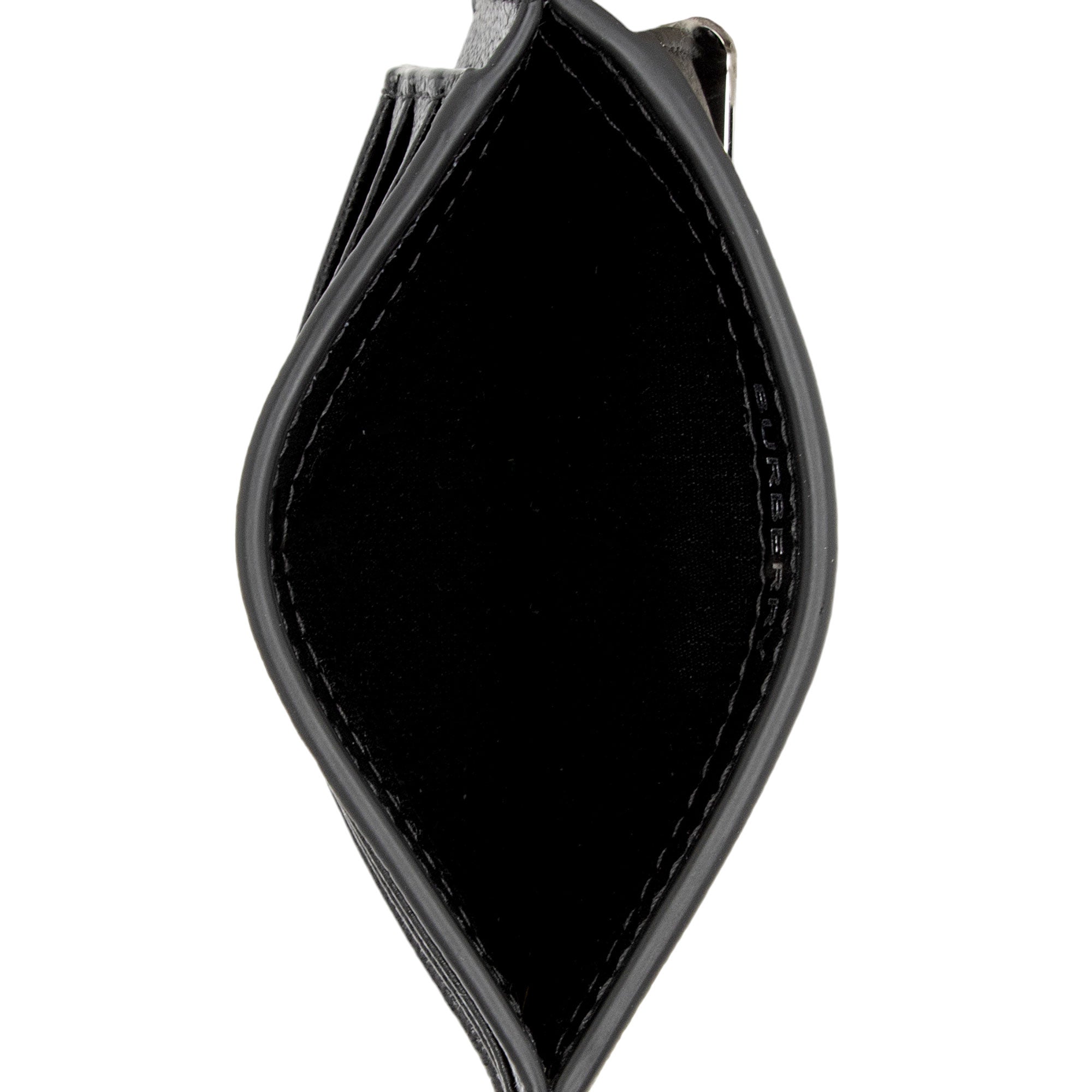 Burberry Leather Money Clip Card Case (SHF-f6aQMC)