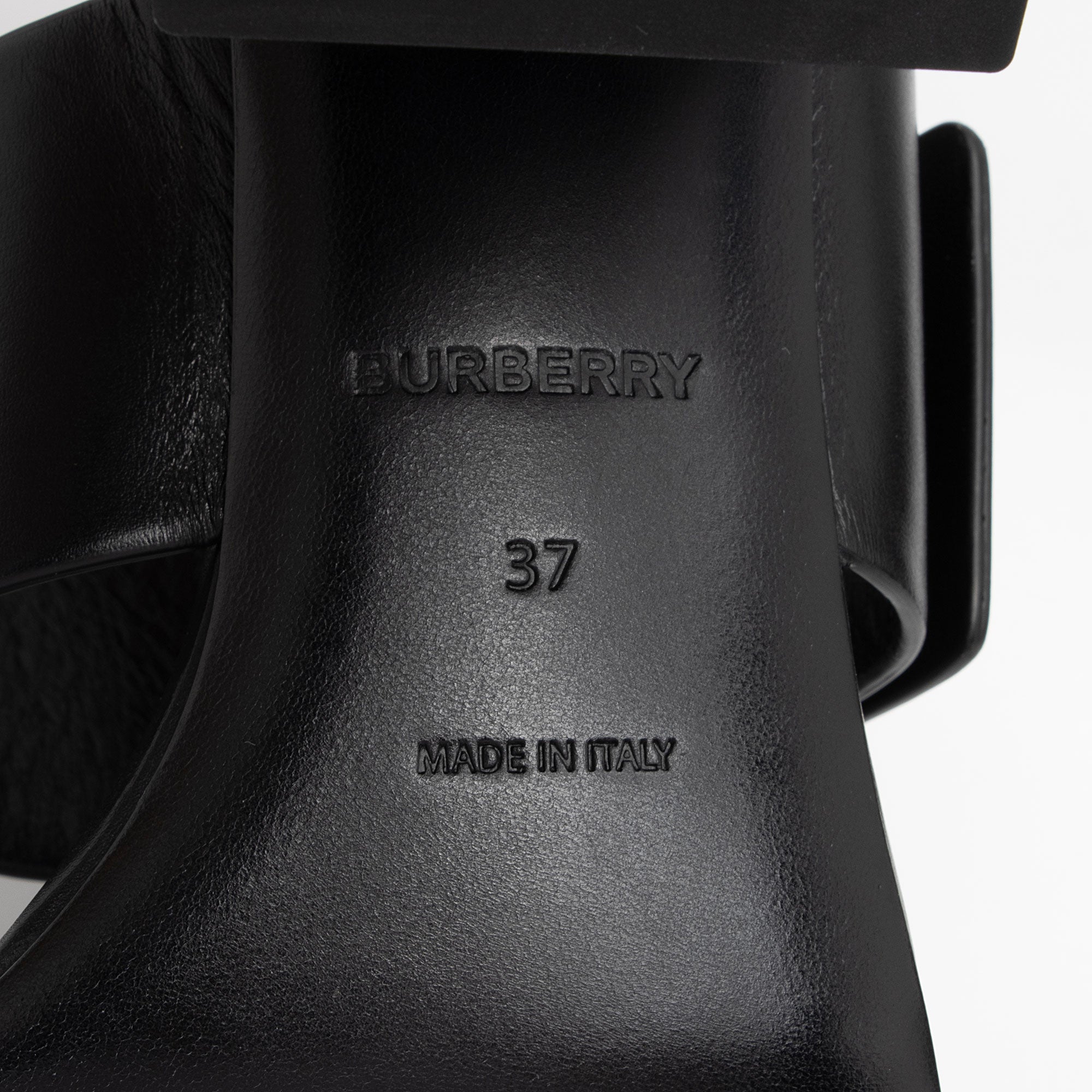 Burberry Leather TB Slingback Sandals - Size 7 / 37 (SHF-Uf5TNA)