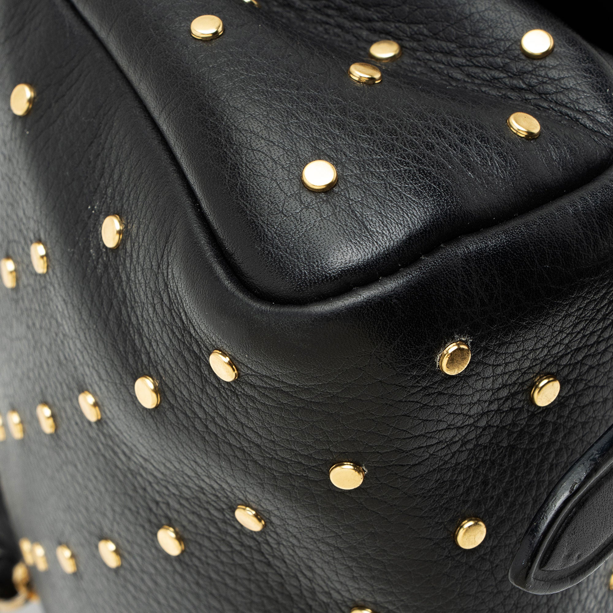 Burberry Leather Riveted Baby Bridle Shoulder Bag