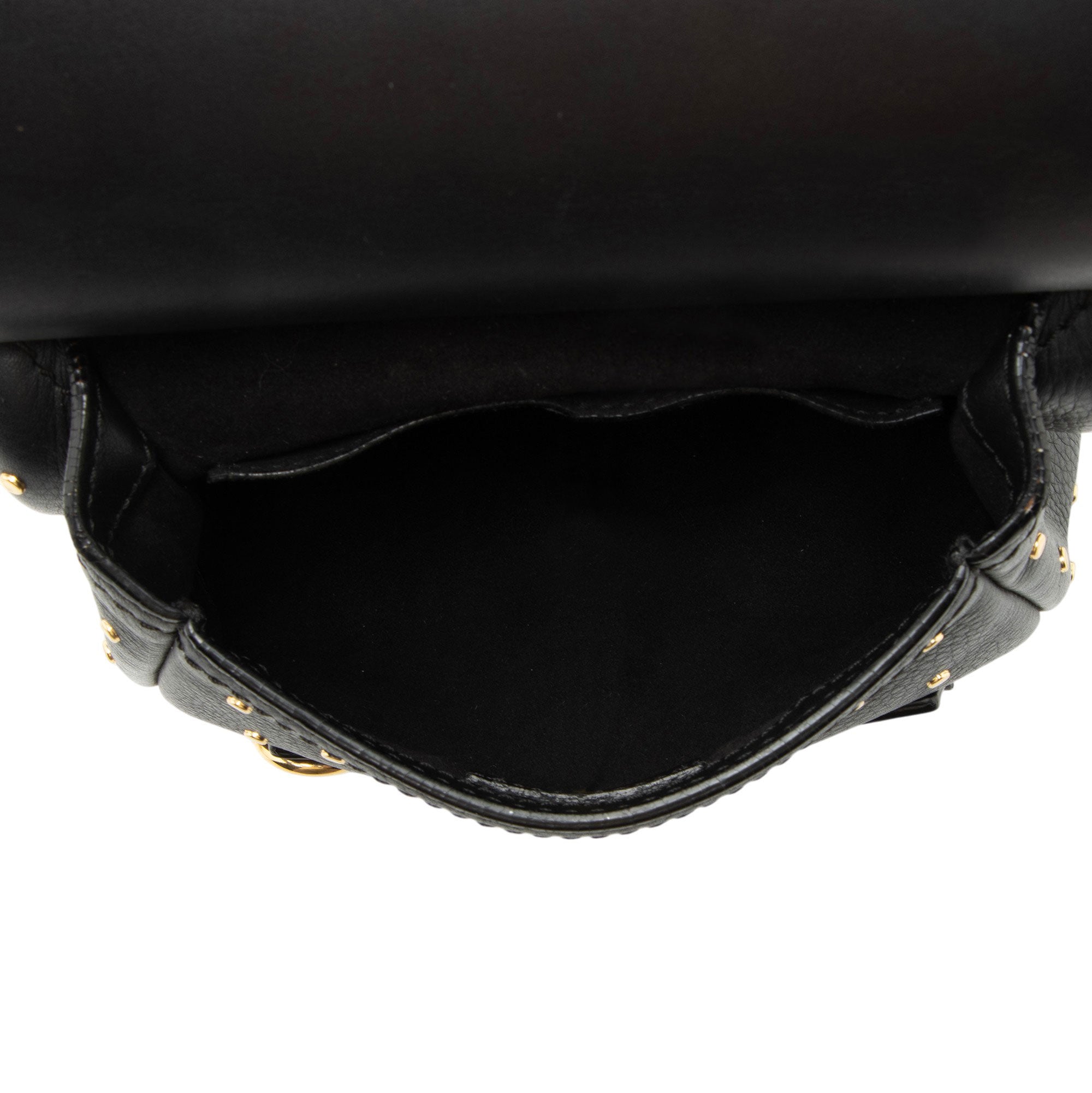 Burberry Leather Riveted Baby Bridle Shoulder Bag