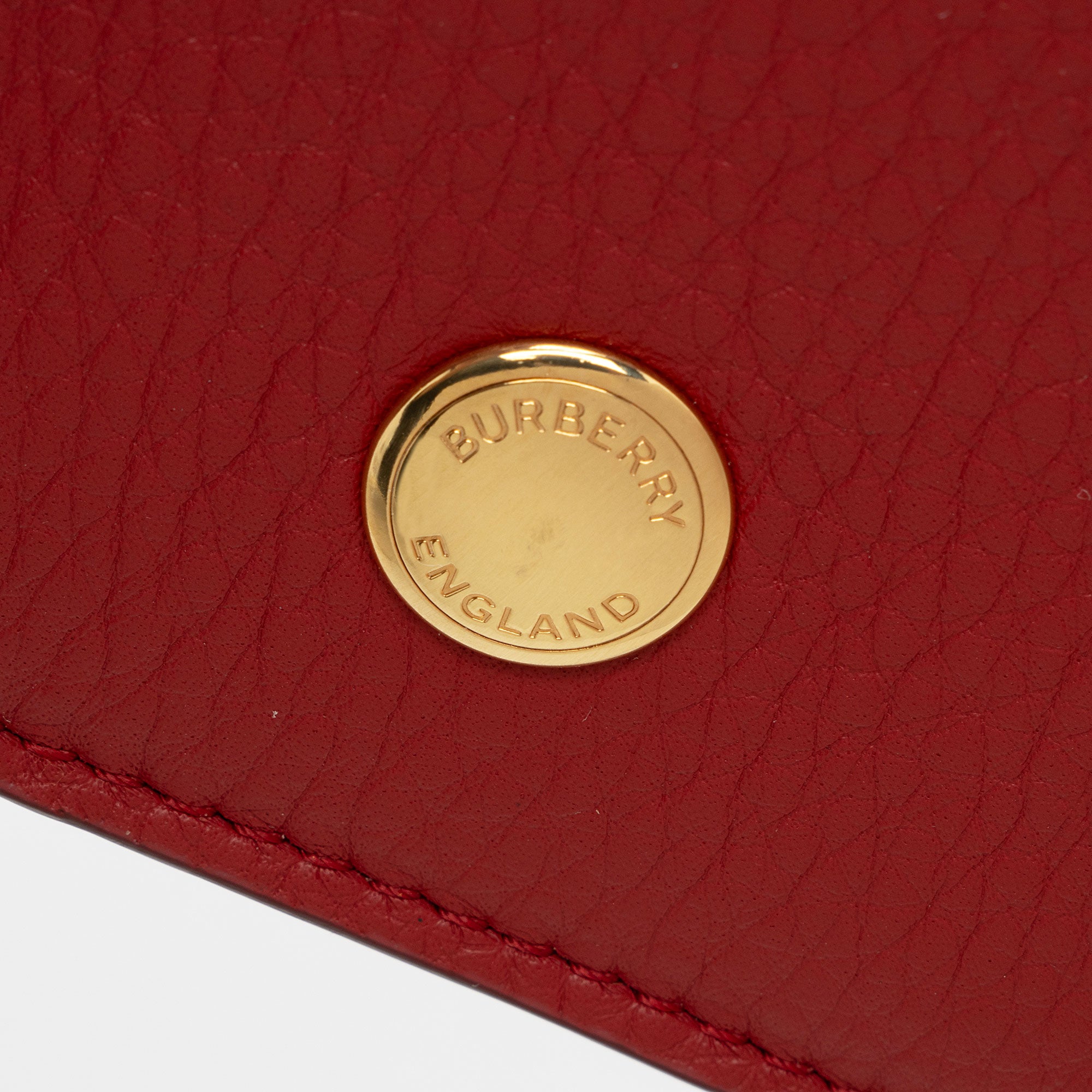 Burberry Leather Rowe Snap Wallet (SHF-jDZaOU)