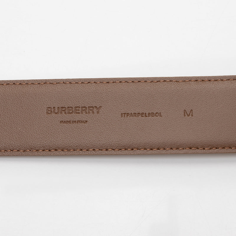 Burberry Leather TB Monogram Belt - Size 30 / 75 (SHF-4n38RI)