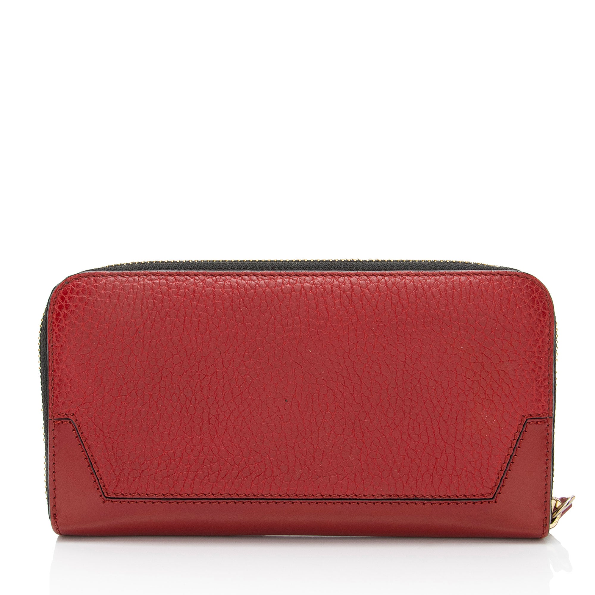 Burberry Leather Ziggy Zip Around Wallet