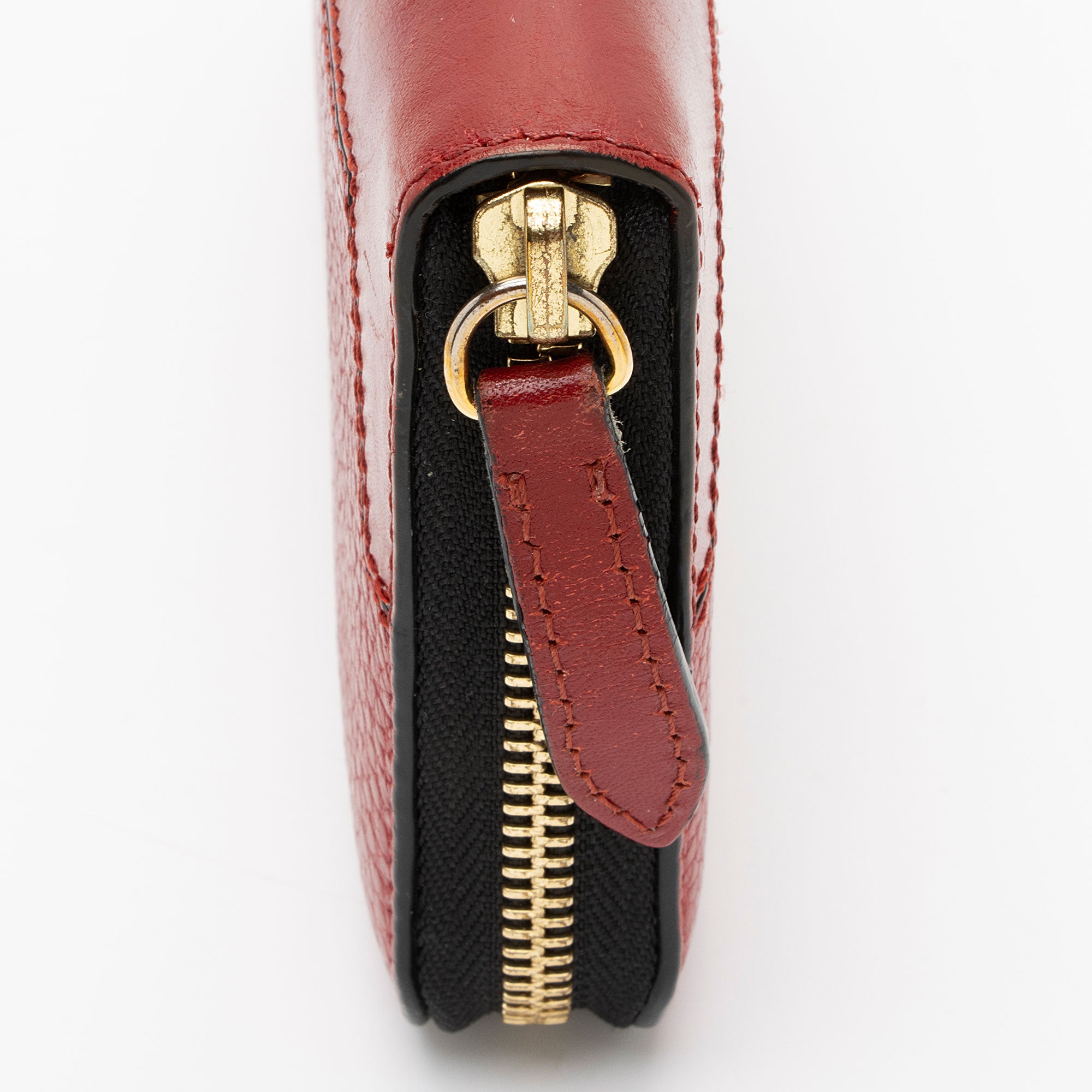 Burberry Leather Ziggy Zip Around Wallet