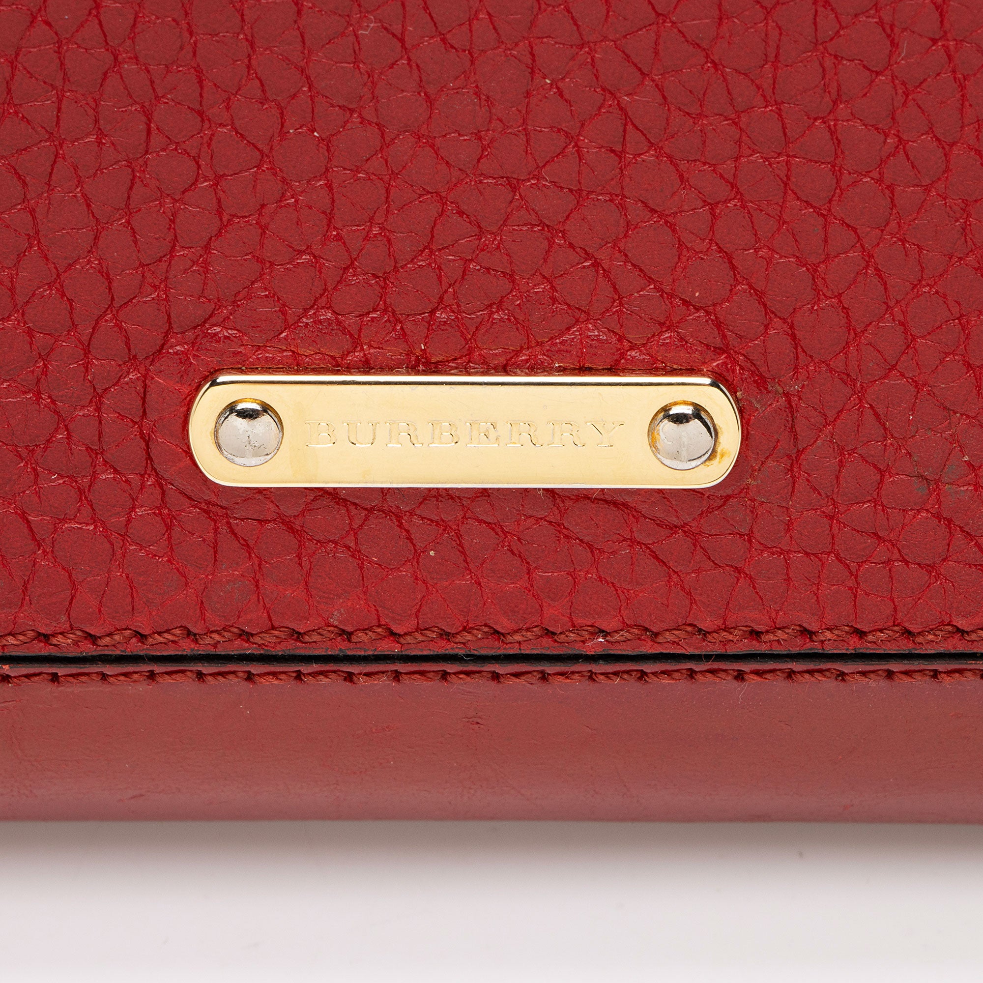 Burberry Leather Ziggy Zip Around Wallet