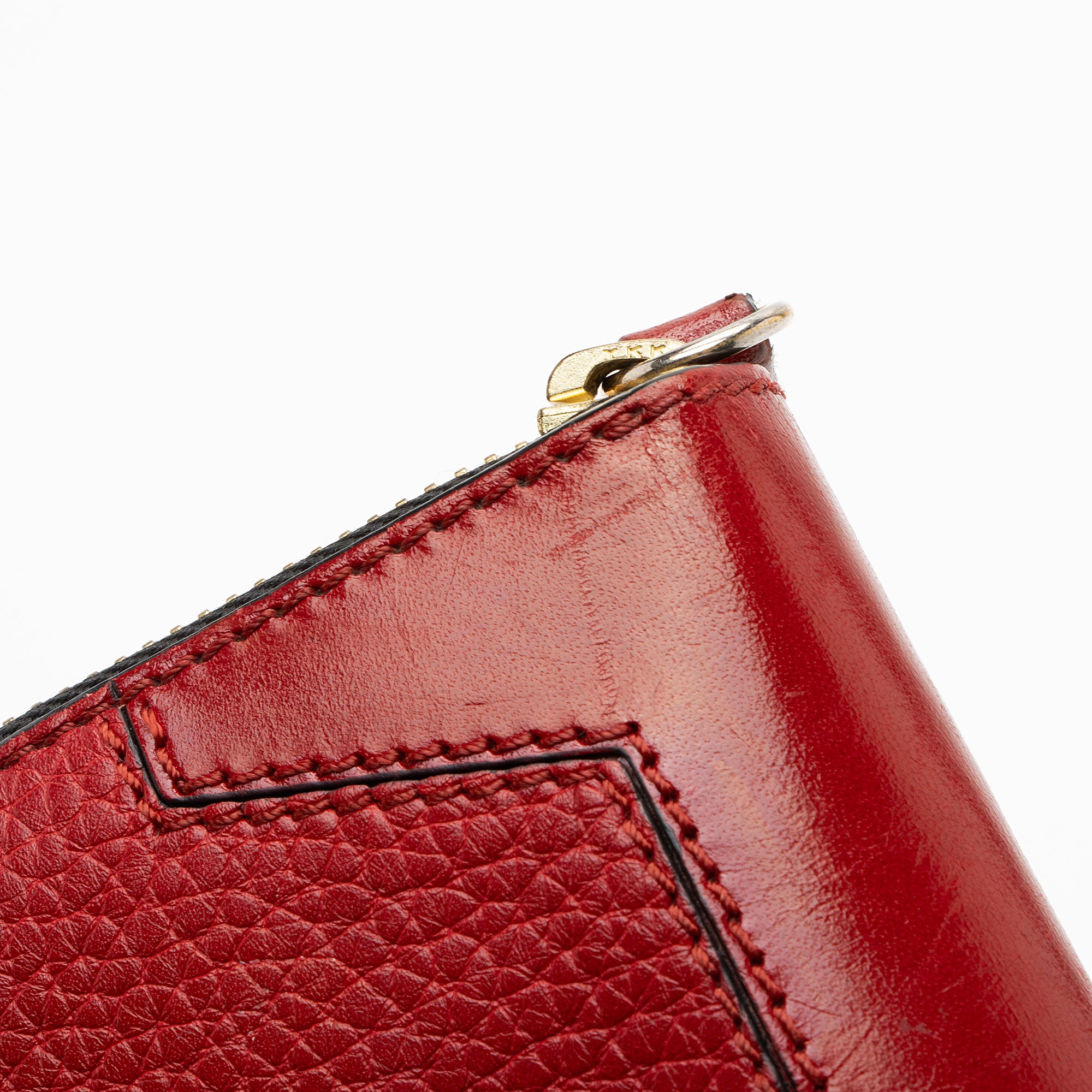 Burberry Leather Ziggy Zip Around Wallet