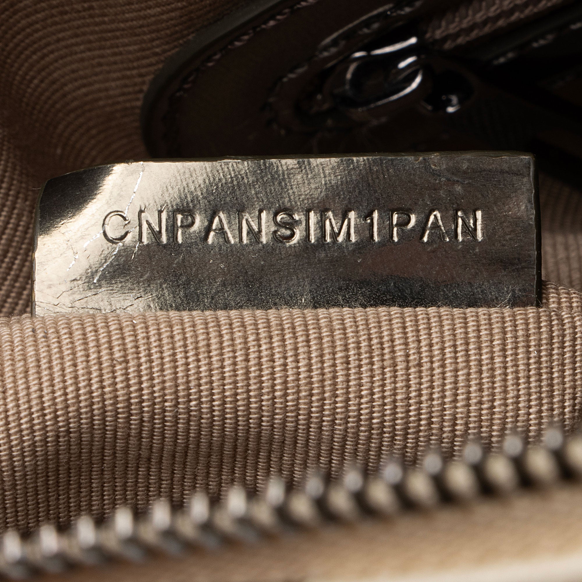 Burberry Metallic Patent Leather Nova Check Buckle Hobo