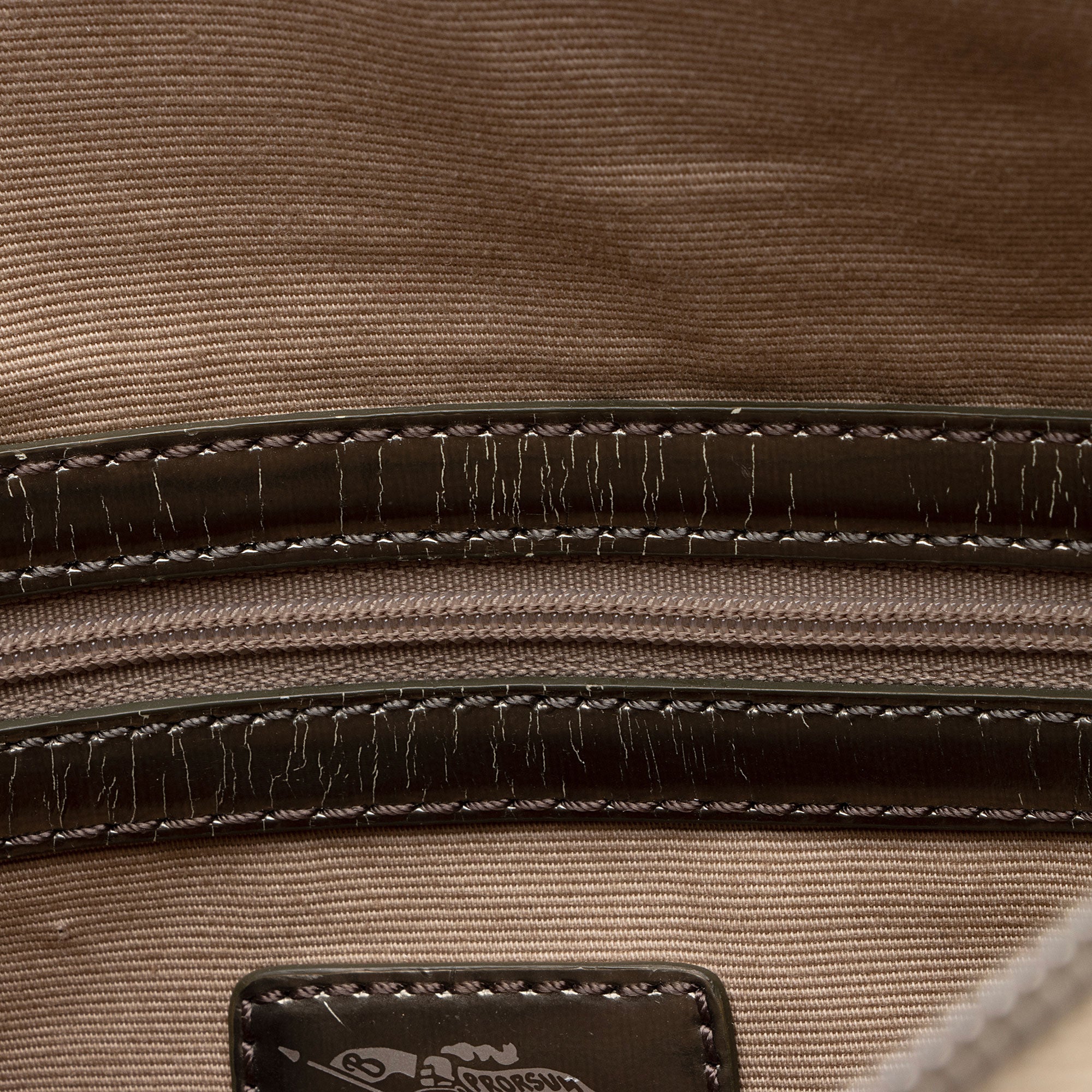 Burberry Metallic Patent Leather Nova Check Buckle Hobo