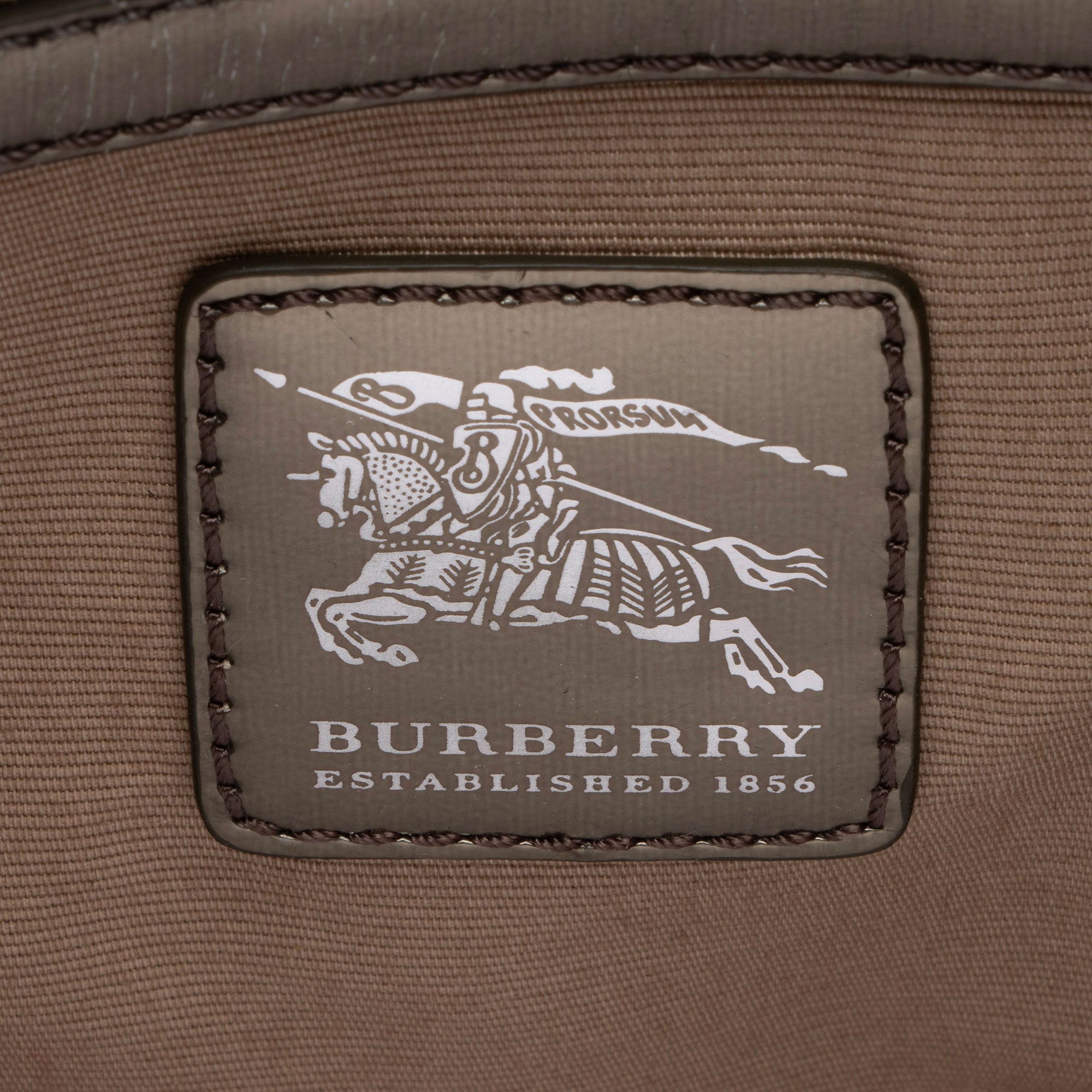 Burberry Metallic Patent Leather Nova Check Buckle Hobo