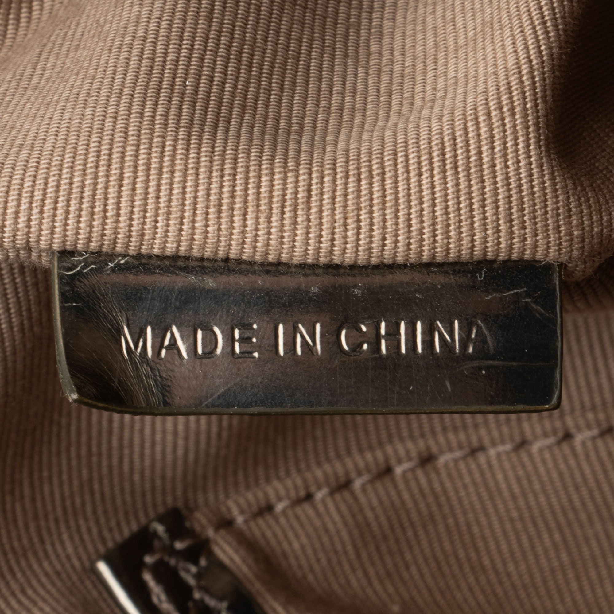 Burberry Metallic Patent Leather Nova Check Buckle Hobo