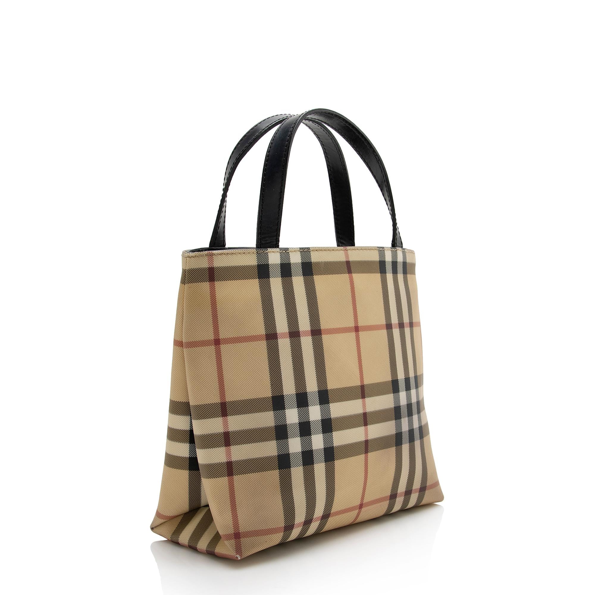 Burberry Nova Check Mini Tote (SHF-22565)