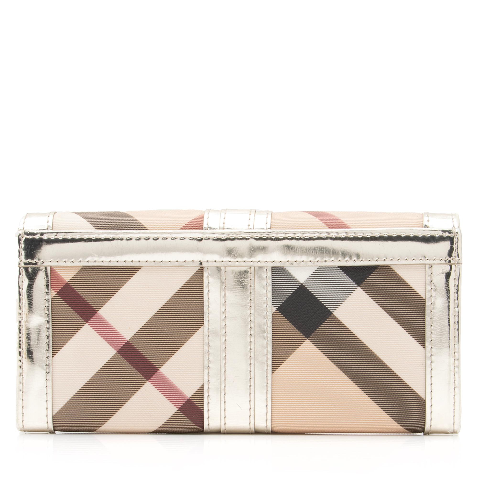Burberry Nova Check Penrose Continental Wallet (SHF-aObasm)