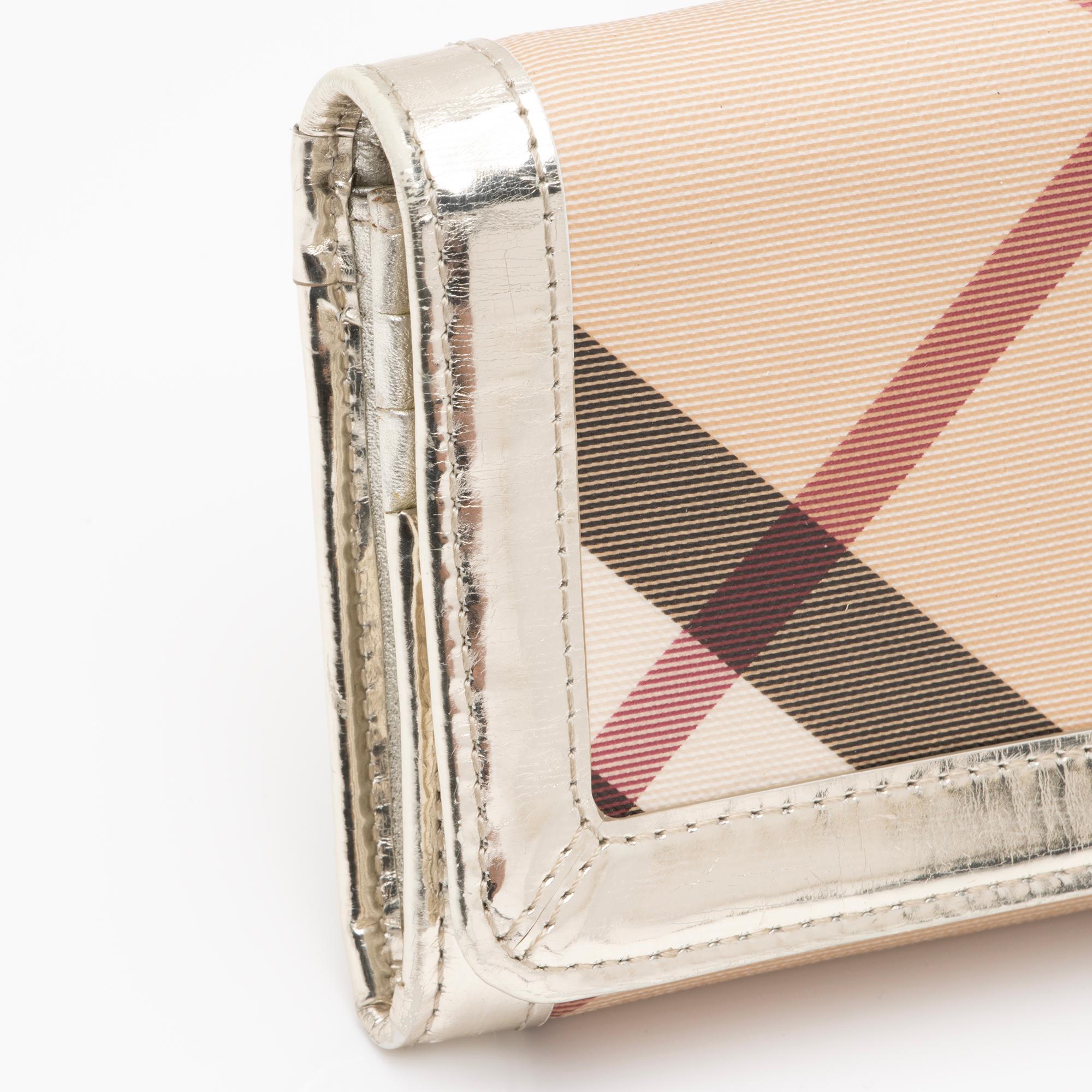 Burberry Nova Check Penrose Continental Wallet (SHF-aObasm)