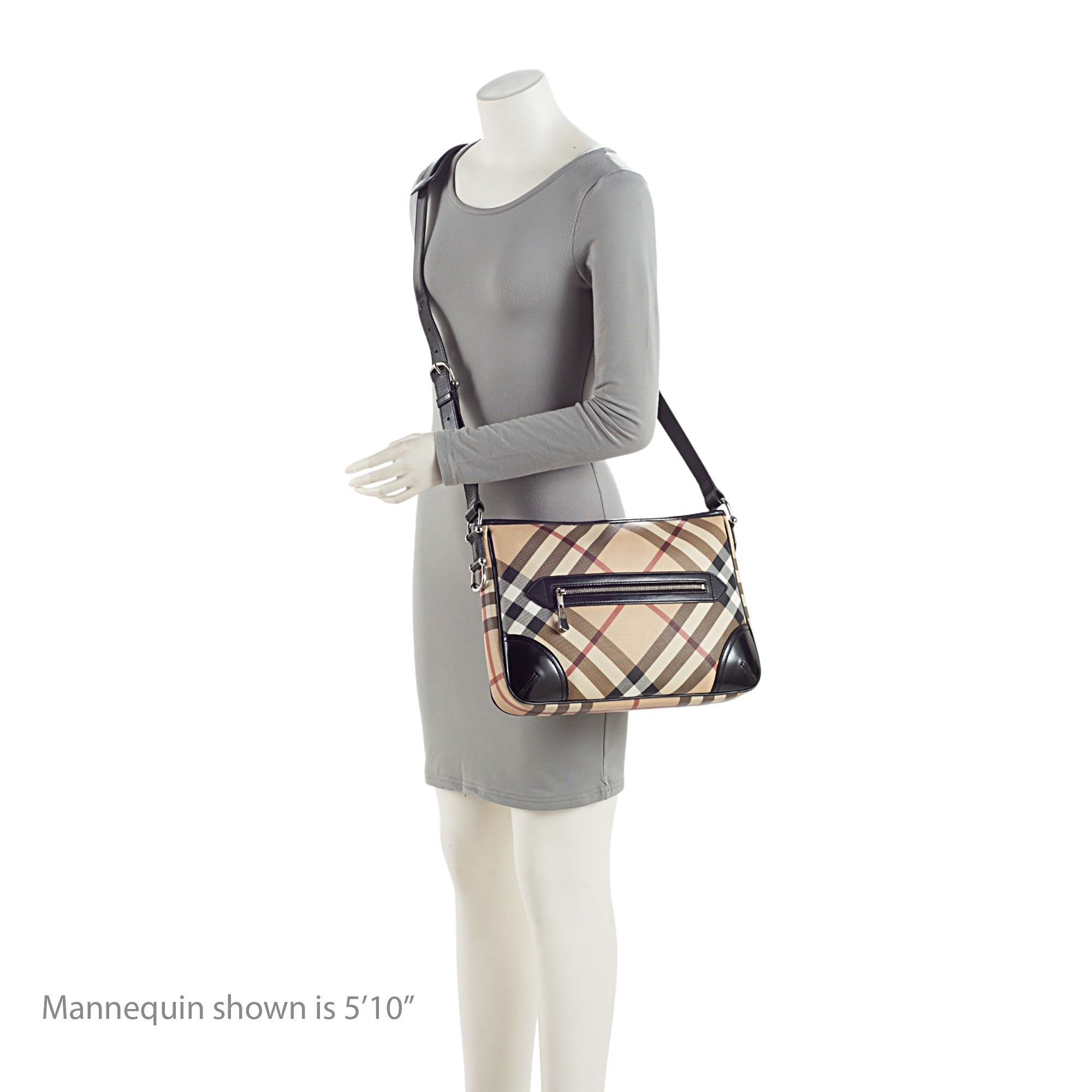 Burberry Nova Check Pocket Shoulder Bag (SHF-20RhJj)