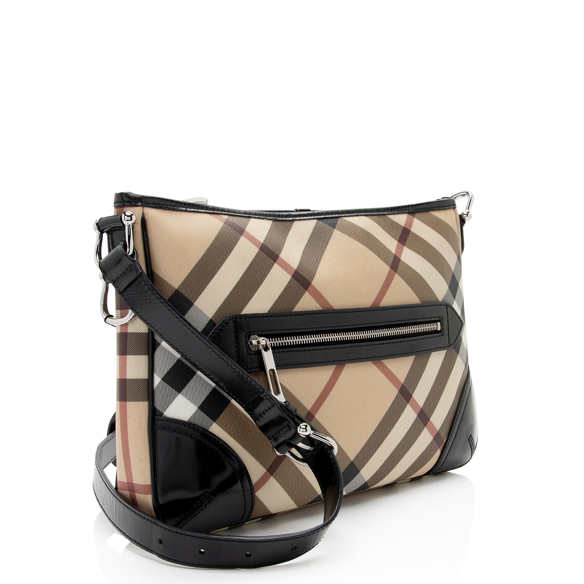 Burberry Nova Check Pocket Shoulder Bag (SHF-20RhJj)