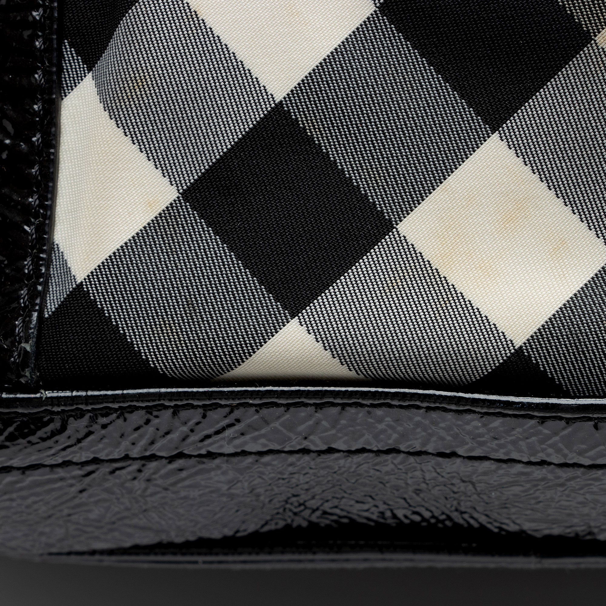 Burberry Nylon Beat Check Lowry Small Tote (SHF-cdEHqY)