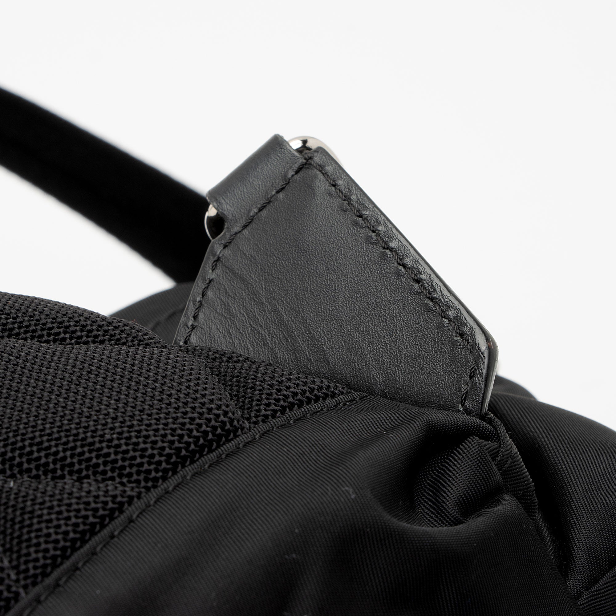 Burberry Nylon Leather Medium Rucksack Backpack (SHF-L8DnLS)