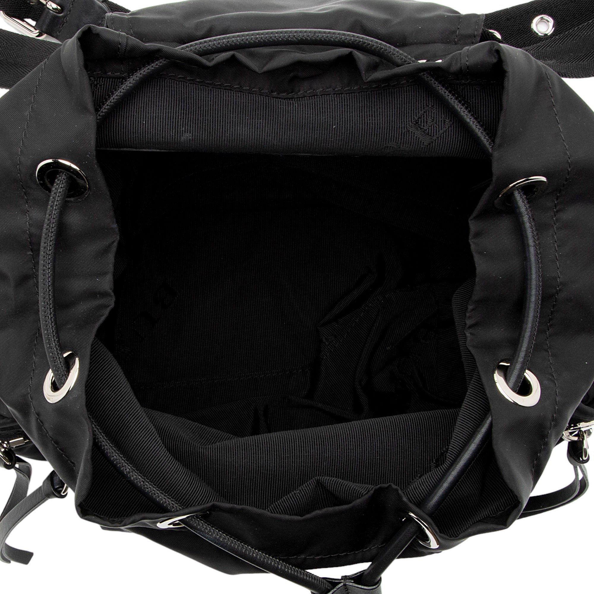 Burberry Nylon Leather Medium Rucksack Backpack (SHF-L8DnLS)