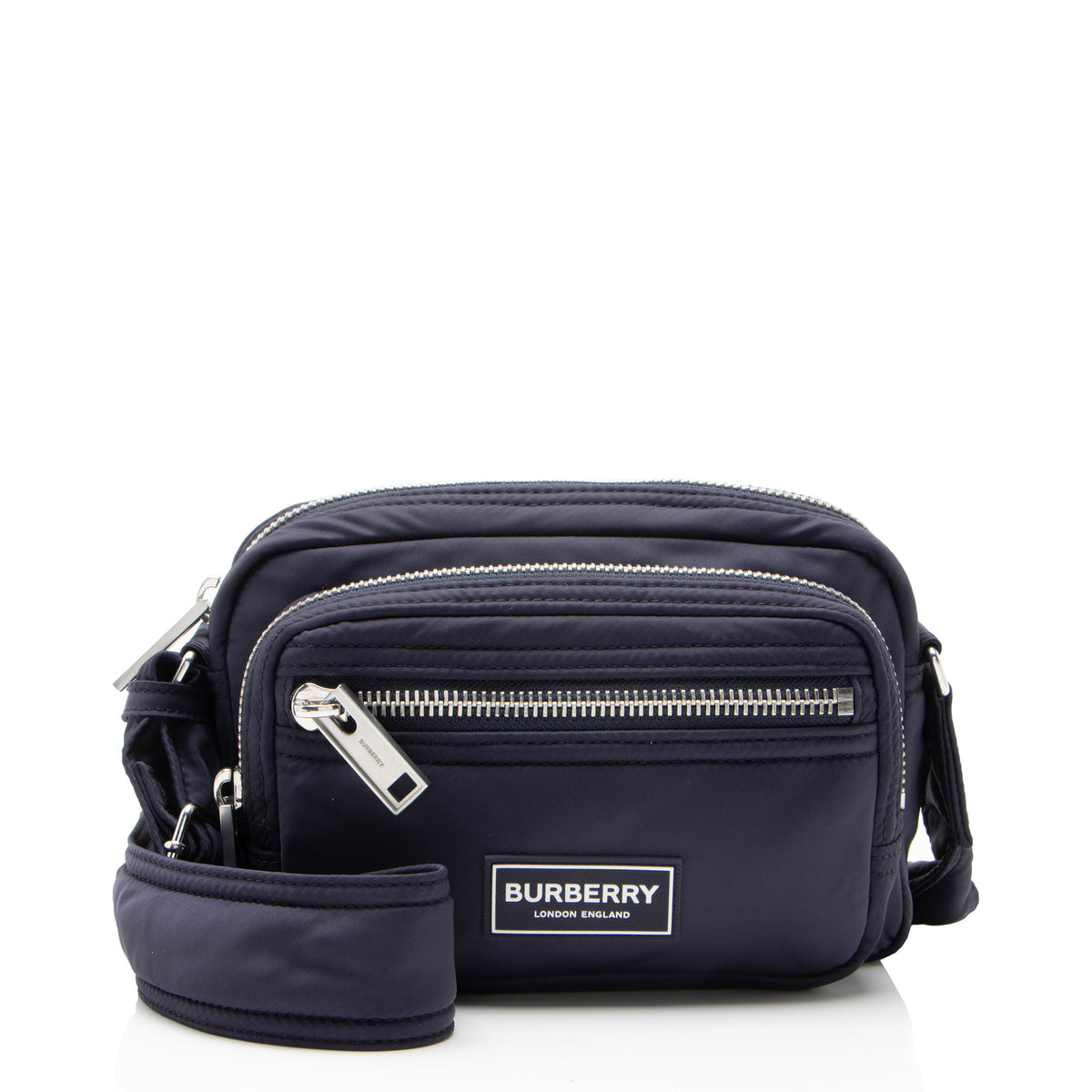 Burberry Nylon Logo Zip Messenger