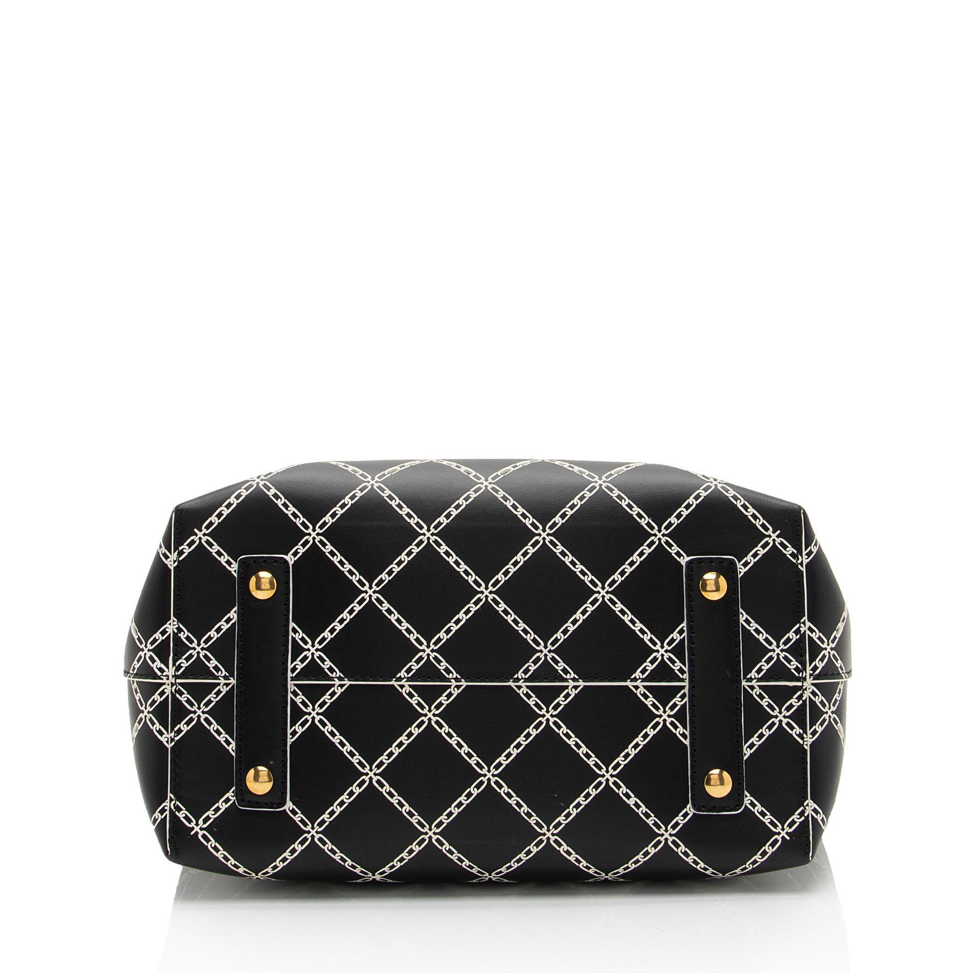 Burberry Perforated Leather Marais Belted Small Tote