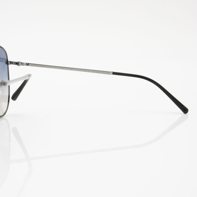 Burberry Polarized Check Aviator Sunglasses (SHF-0EYDtU)